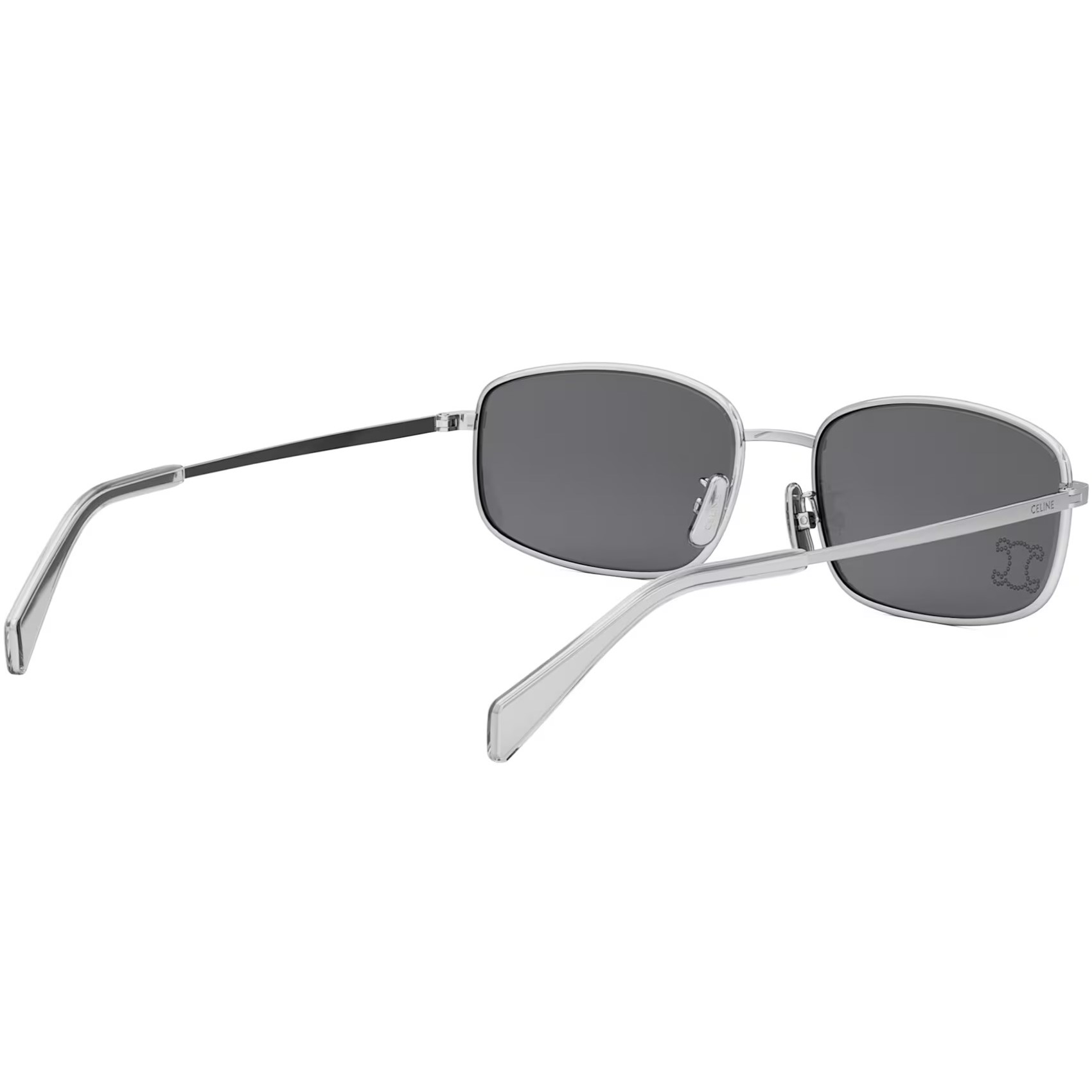 Mắt kính Celine Triomphe Shiny Palladium Smoke CL40285U 5