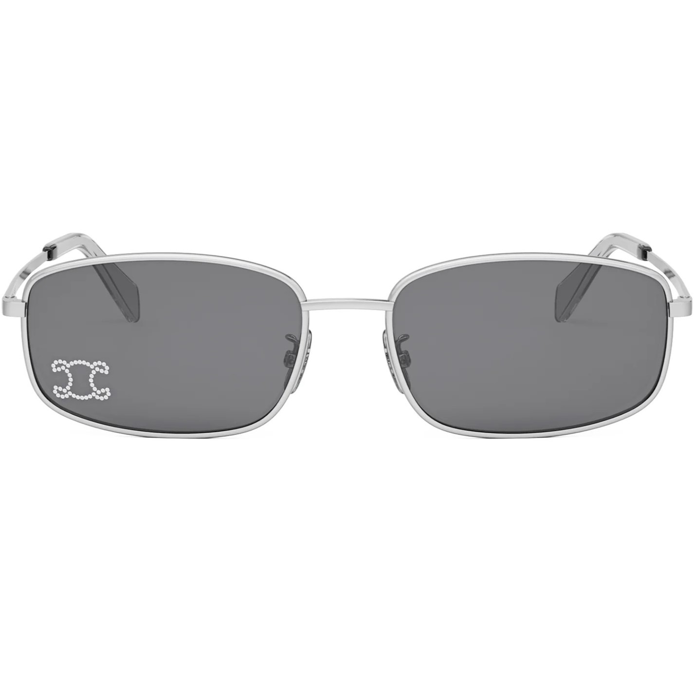 Mắt kính Celine Triomphe Shiny Palladium Smoke CL40285U 2
