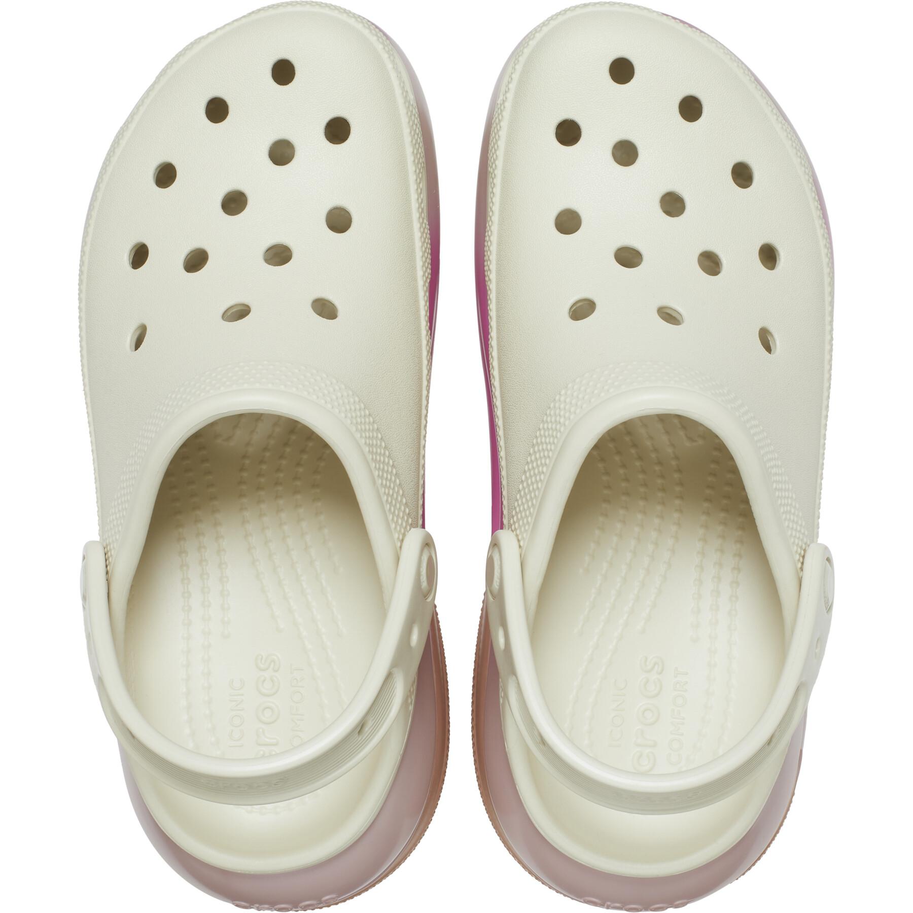 Dép Crocs có quai Classic Mega Crush Colordip Clog Bone Multi 3