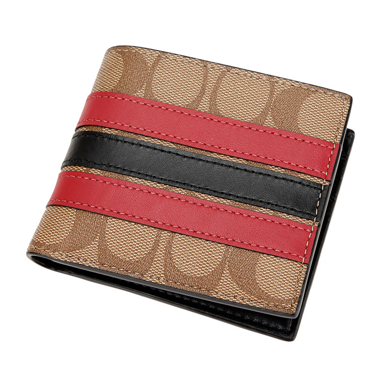 SET VÍ COACH NAM ID BILLFOLD WALLET AND KEY FOB GIFT SET IN SIGNATURE CANVAS TAN MULTI F86110 8