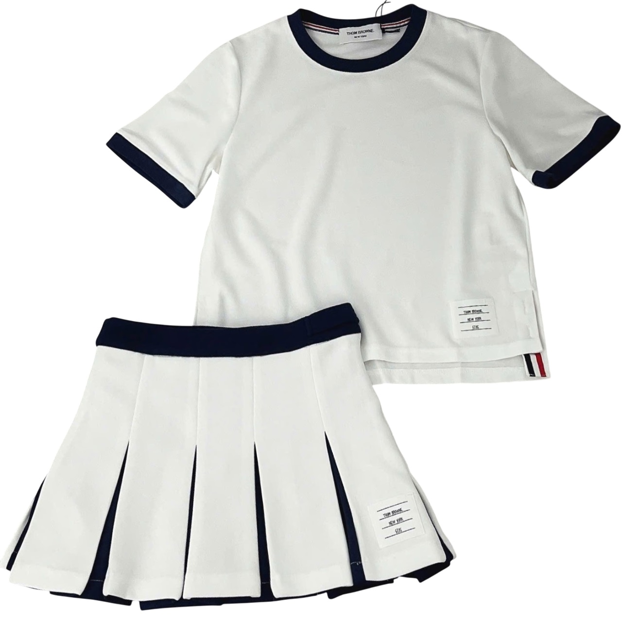 Set bộ áo thun váy xếp ly Thom Browne 12
