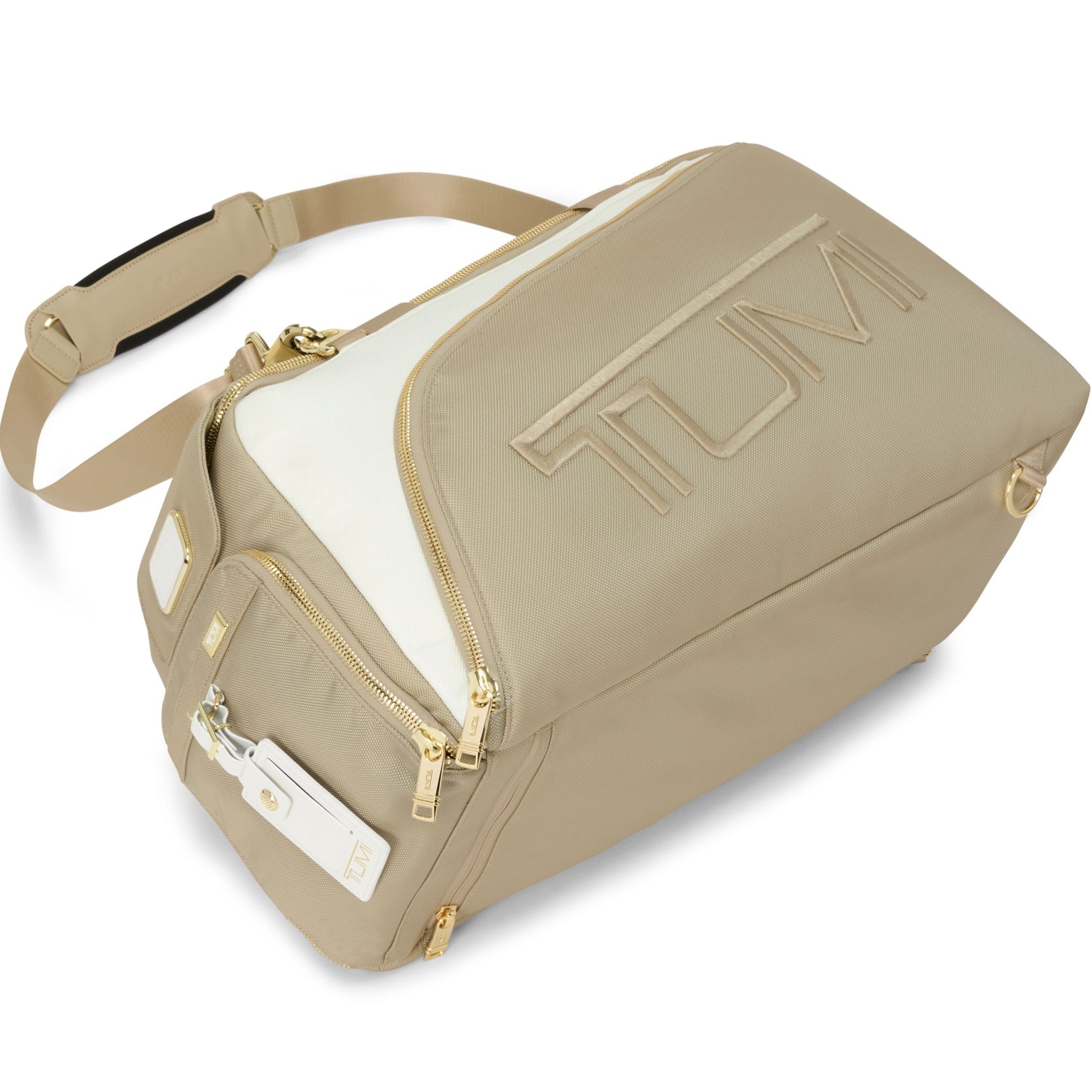 TÚI BALO TUMI SPORT GOLF DUFFEL BALLISTIC NYLON OFF WHITE TAN 2