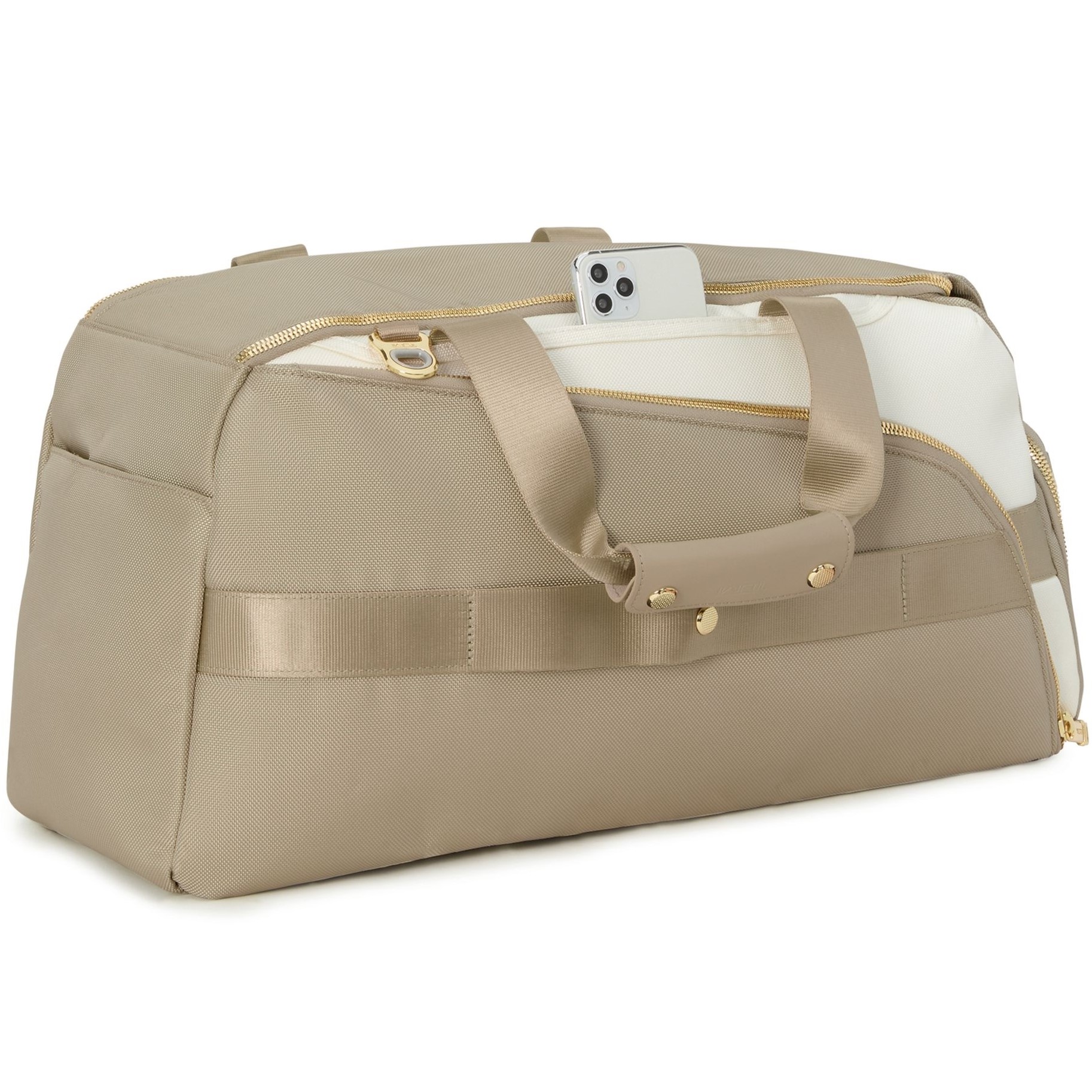 TÚI BALO TUMI SPORT GOLF DUFFEL BALLISTIC NYLON OFF WHITE TAN 3