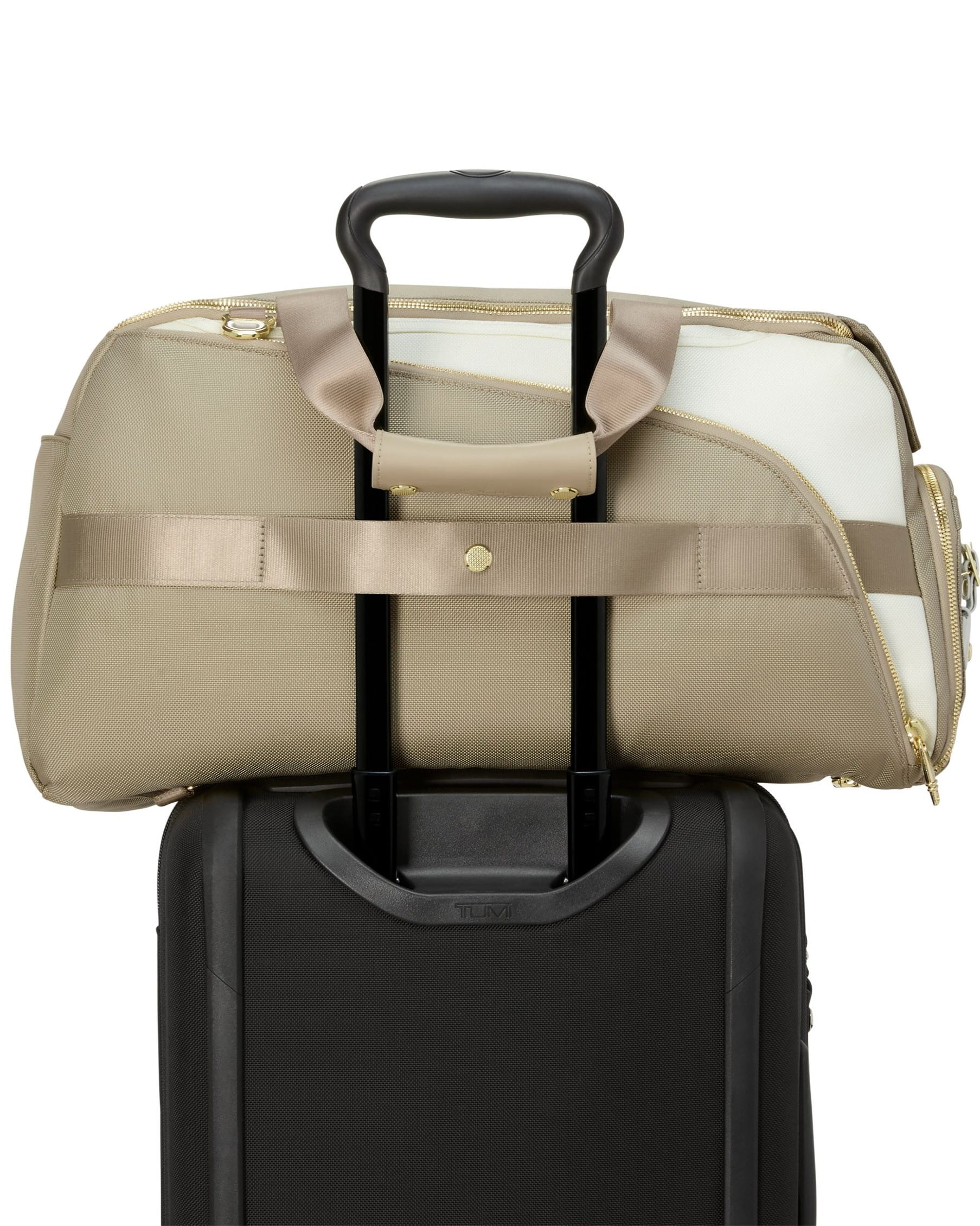 TÚI BALO TUMI SPORT GOLF DUFFEL BALLISTIC NYLON OFF WHITE TAN 5