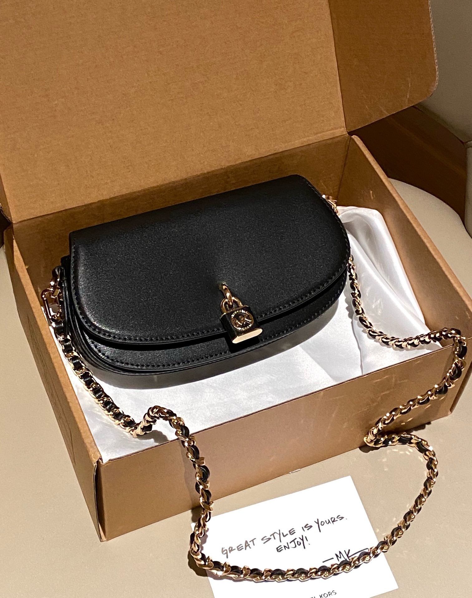 TÚI XÁCH NỮ MICHAEL KORS MILA SMALL LEATHER SHOULDER BAG 30F3GIMM1L 6
