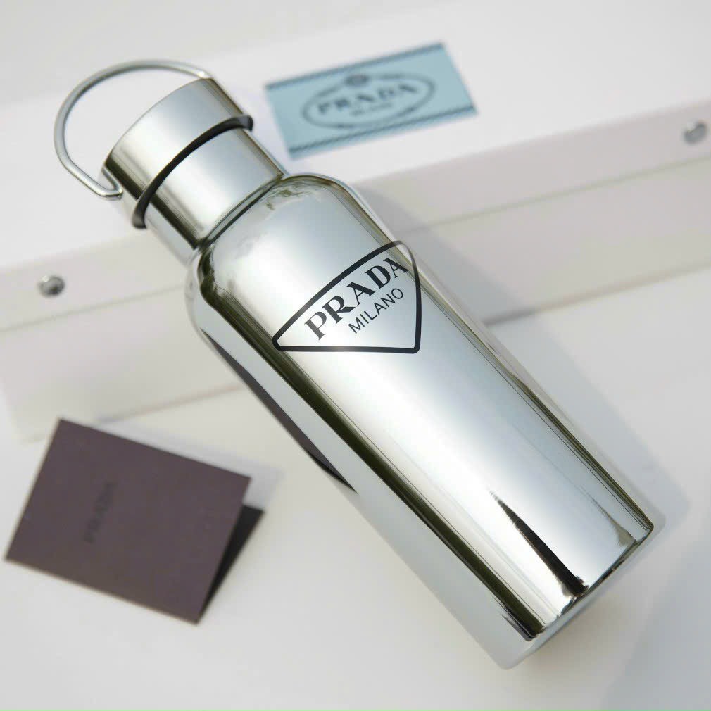 BÌNH NƯỚC GIỮ NHIỆT PRADA STAINLESS STEEL SILVER INSULATED WATER BOTTLE 500 ML 8