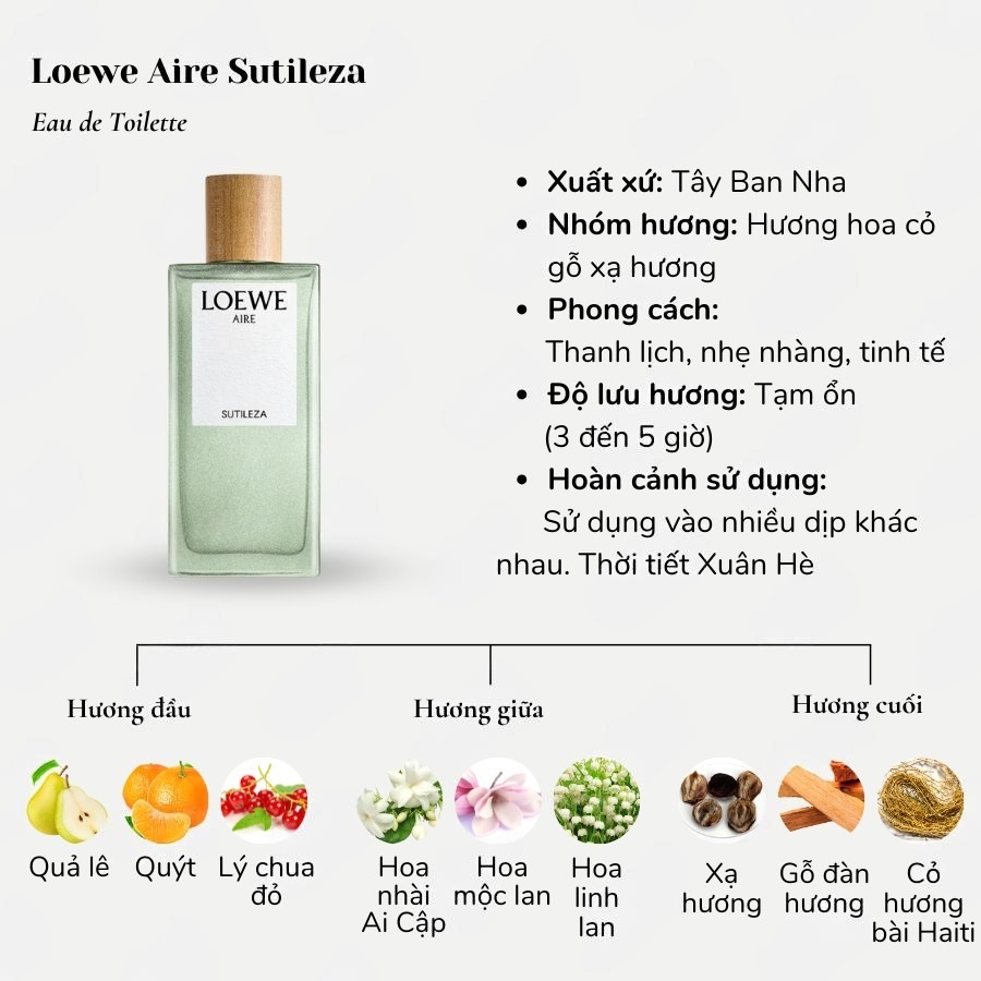 Nước Hoa Nữ Loewe Aire Sutileza Eau De Toilet 3