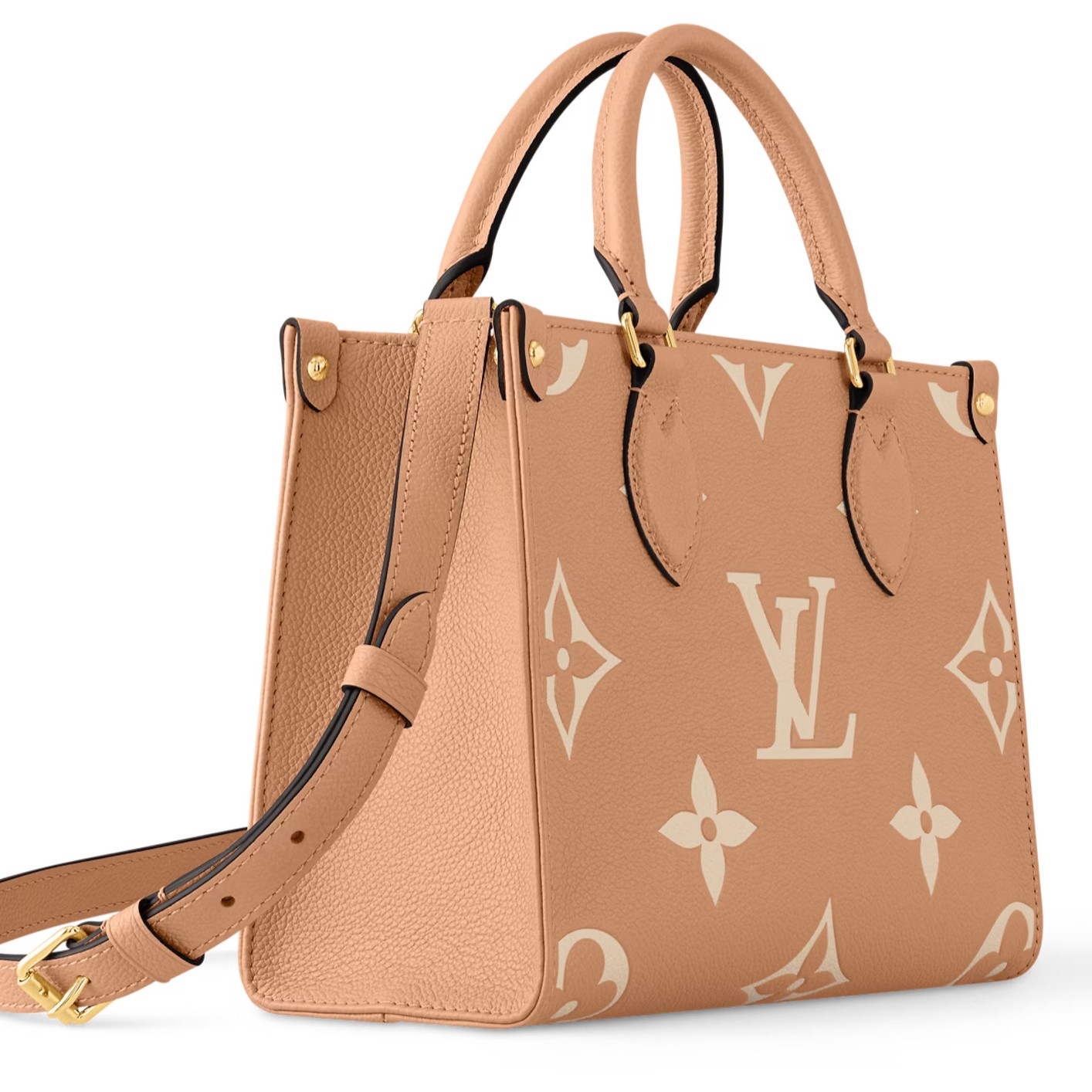 Túi Louis Vuitton OnTheGo PM Arizona Crème Bicolour Monogram Empreinte Leather 1