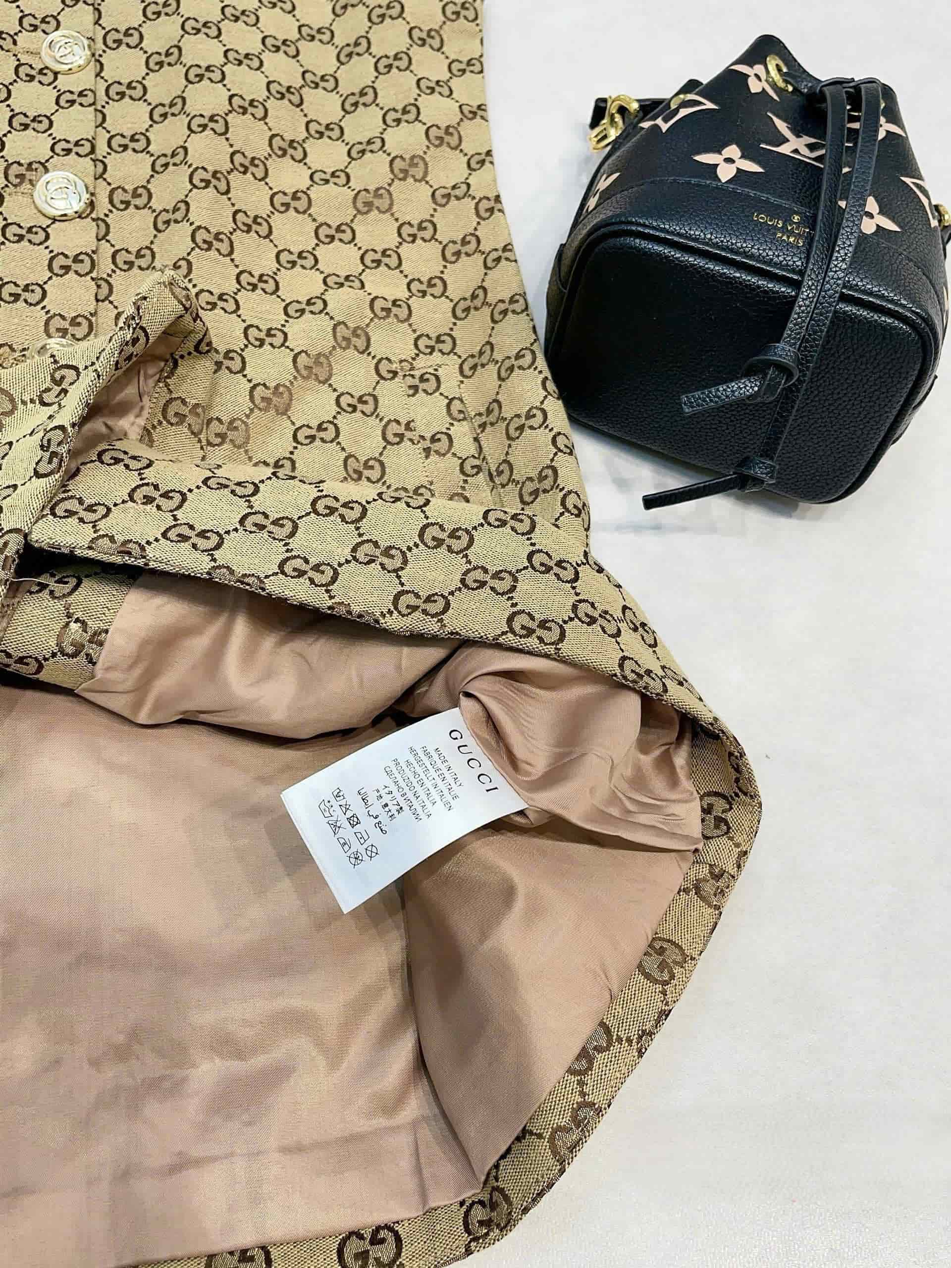 Áo đầm sát nách nữ Gucci phối cúc 3