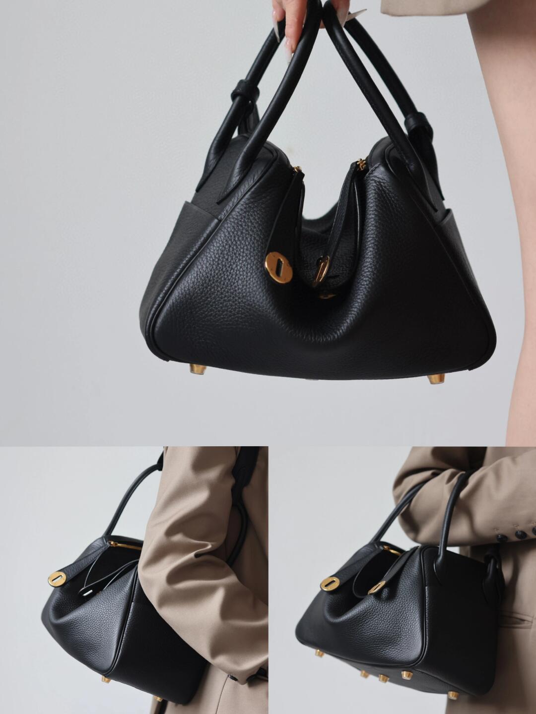 Túi Hermes Lindy Bag 26 Clémence Calfskin Bag Natural Sable 2