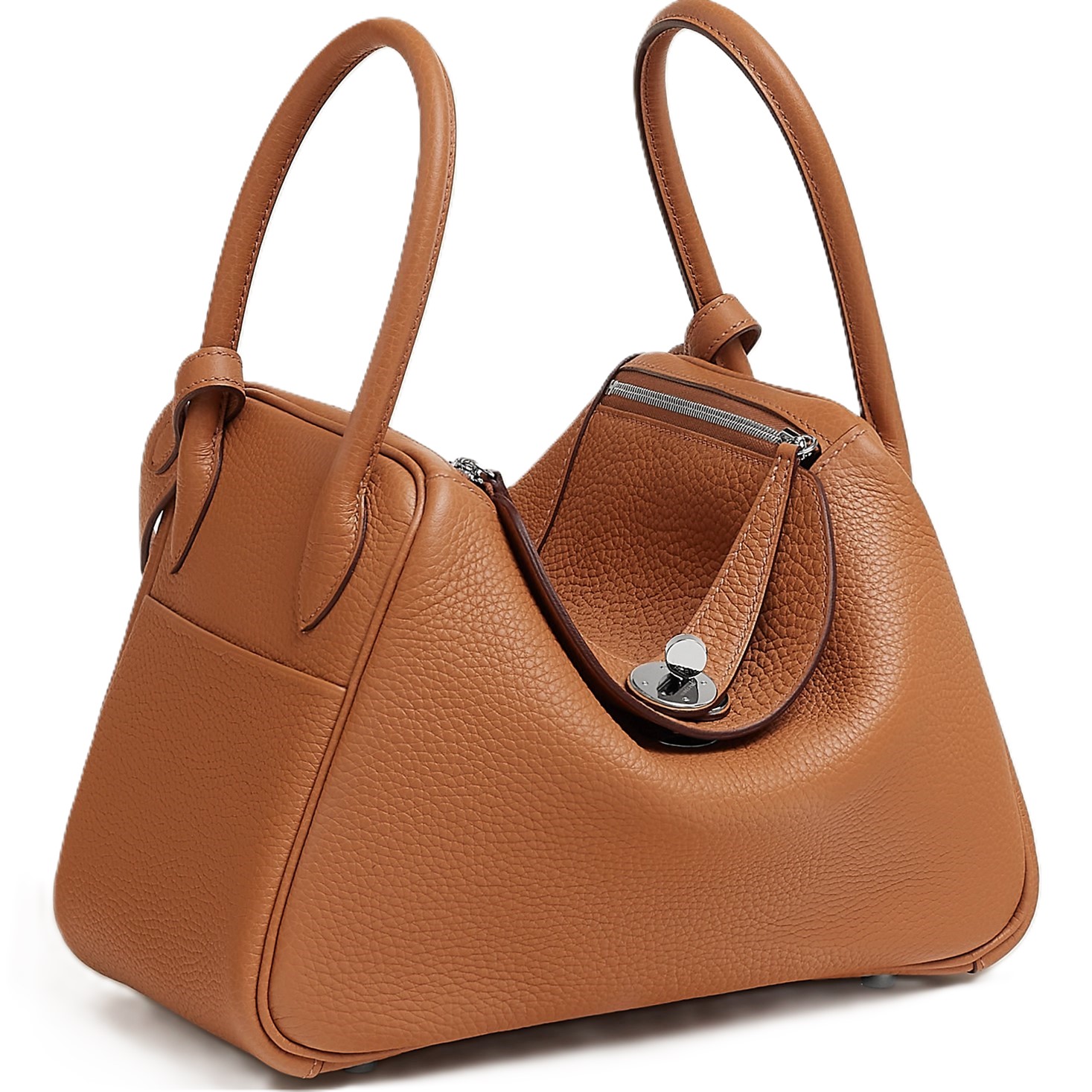 Túi Hermes Lindy Bag 26 Clémence Calfskin Bag Natural Sable 3