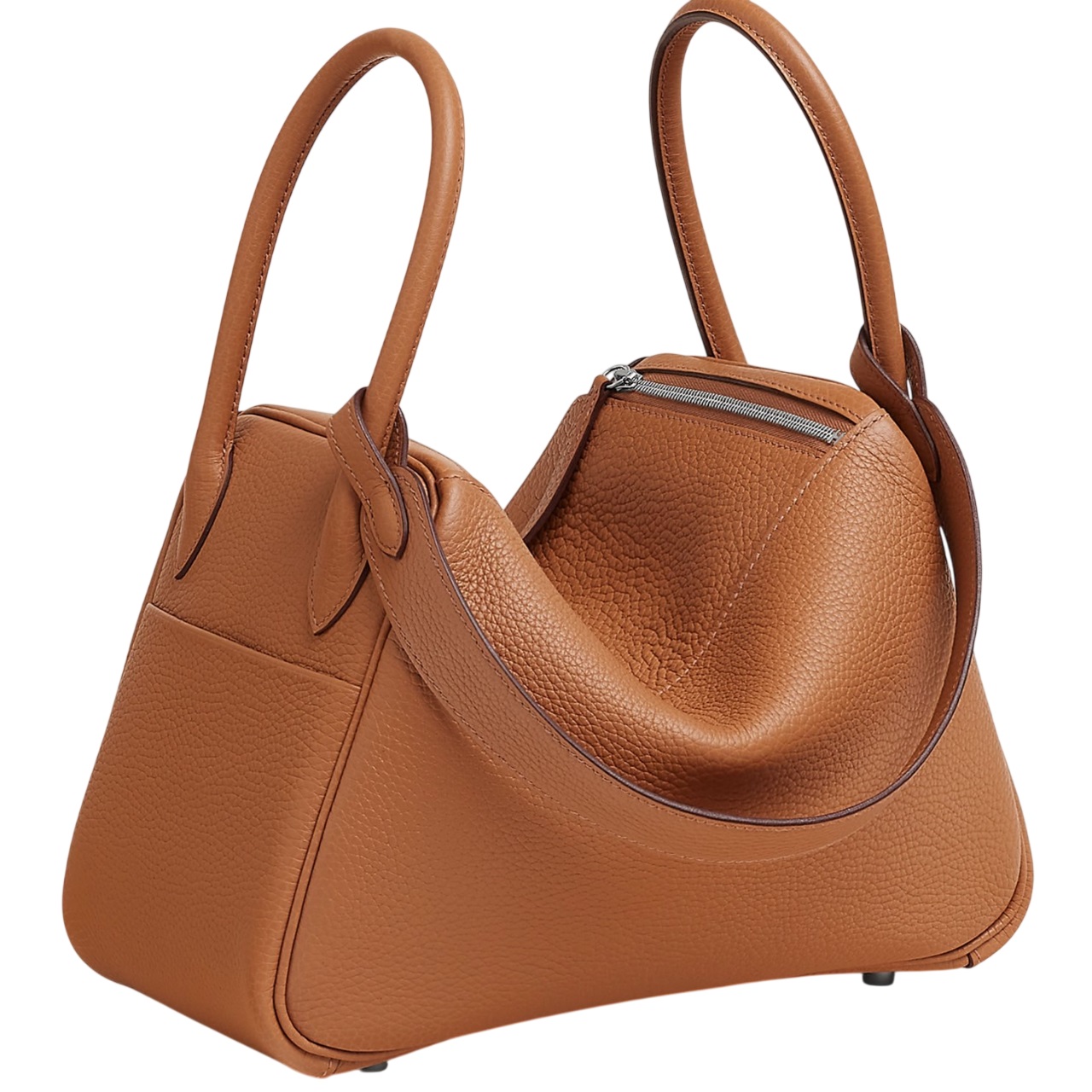 Túi Hermes Lindy Bag 26 Clémence Calfskin Bag Natural Sable 8