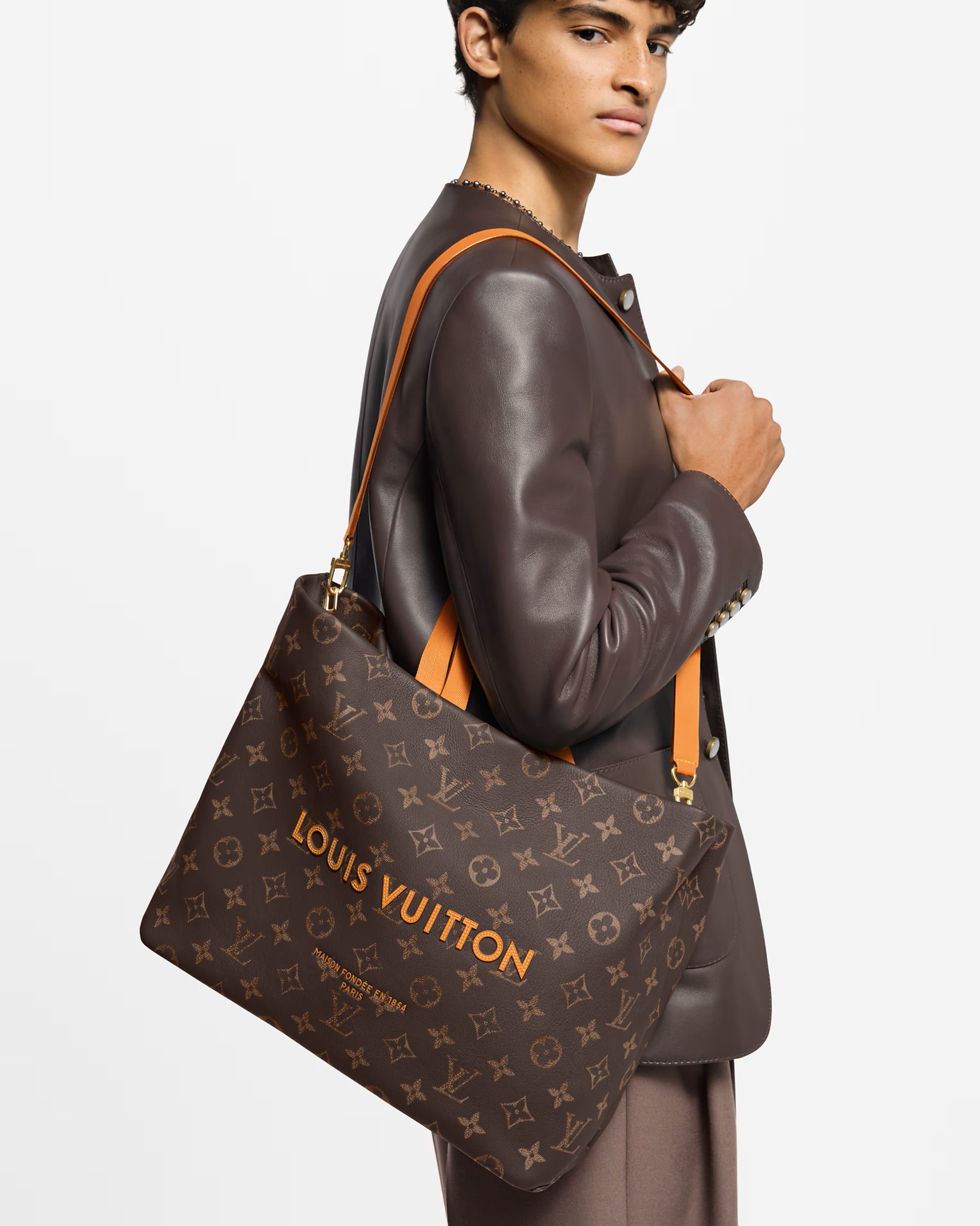 Túi Louis Vuitton Shopper Tote MM Autres Cuirs Monogram Canvas 4