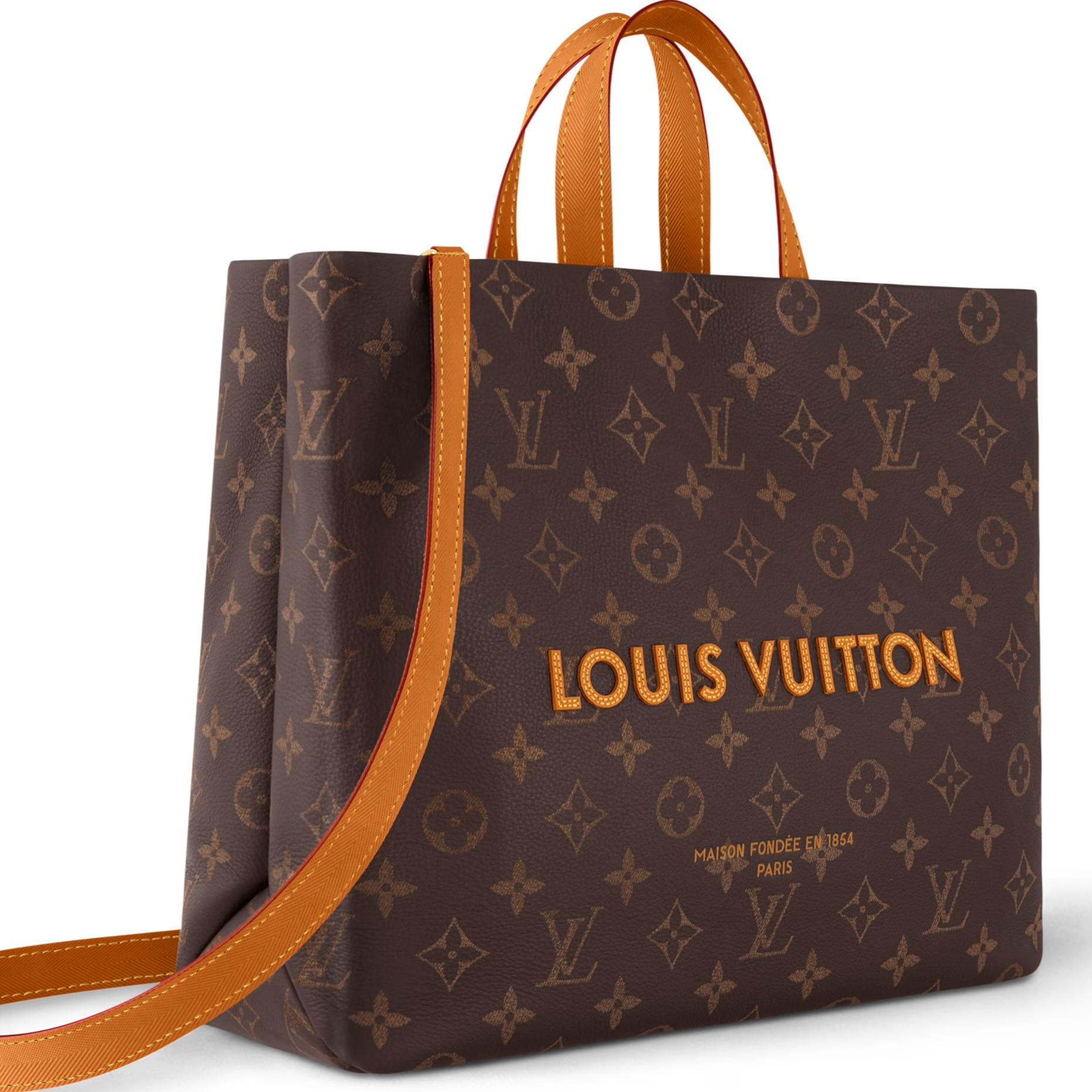 Túi Louis Vuitton Shopper Tote MM Autres Cuirs Monogram Canvas 6