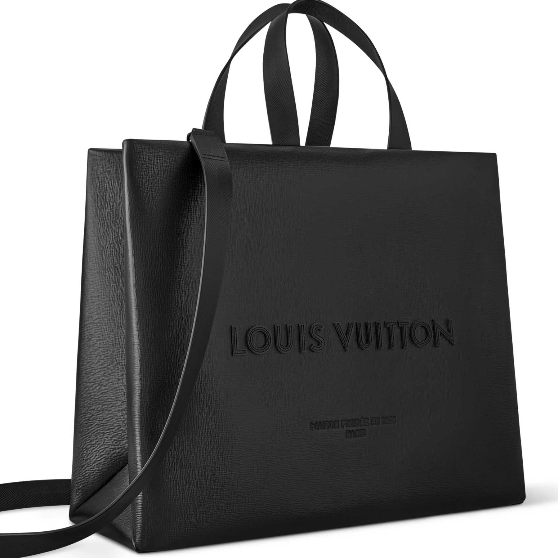 Túi xách Louis Vuitton Shopper Tote MM Black 1