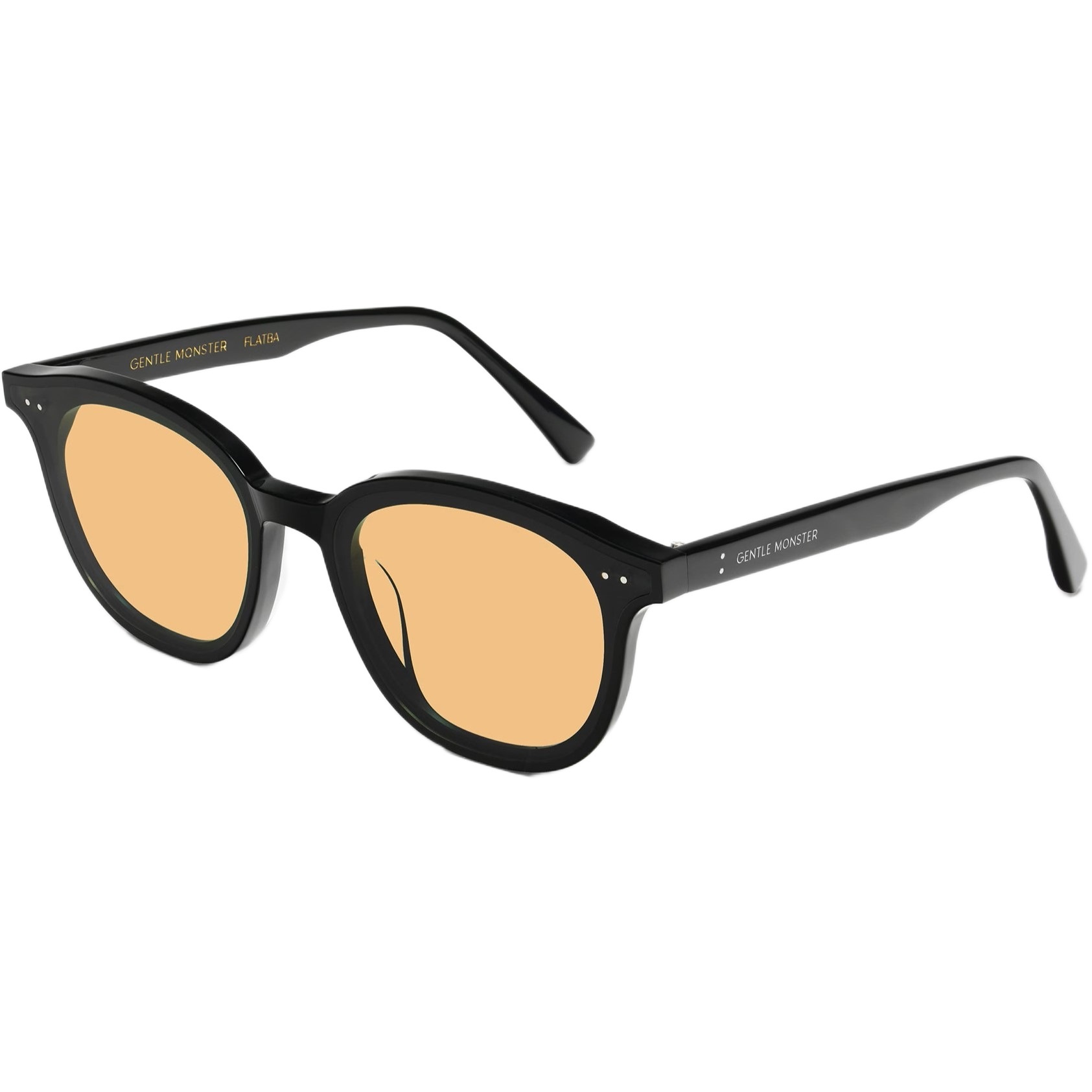 Mắt kính Gentle Monster Lang 01(OR) Orange Tinted Lenses Round Acetate Frame 3