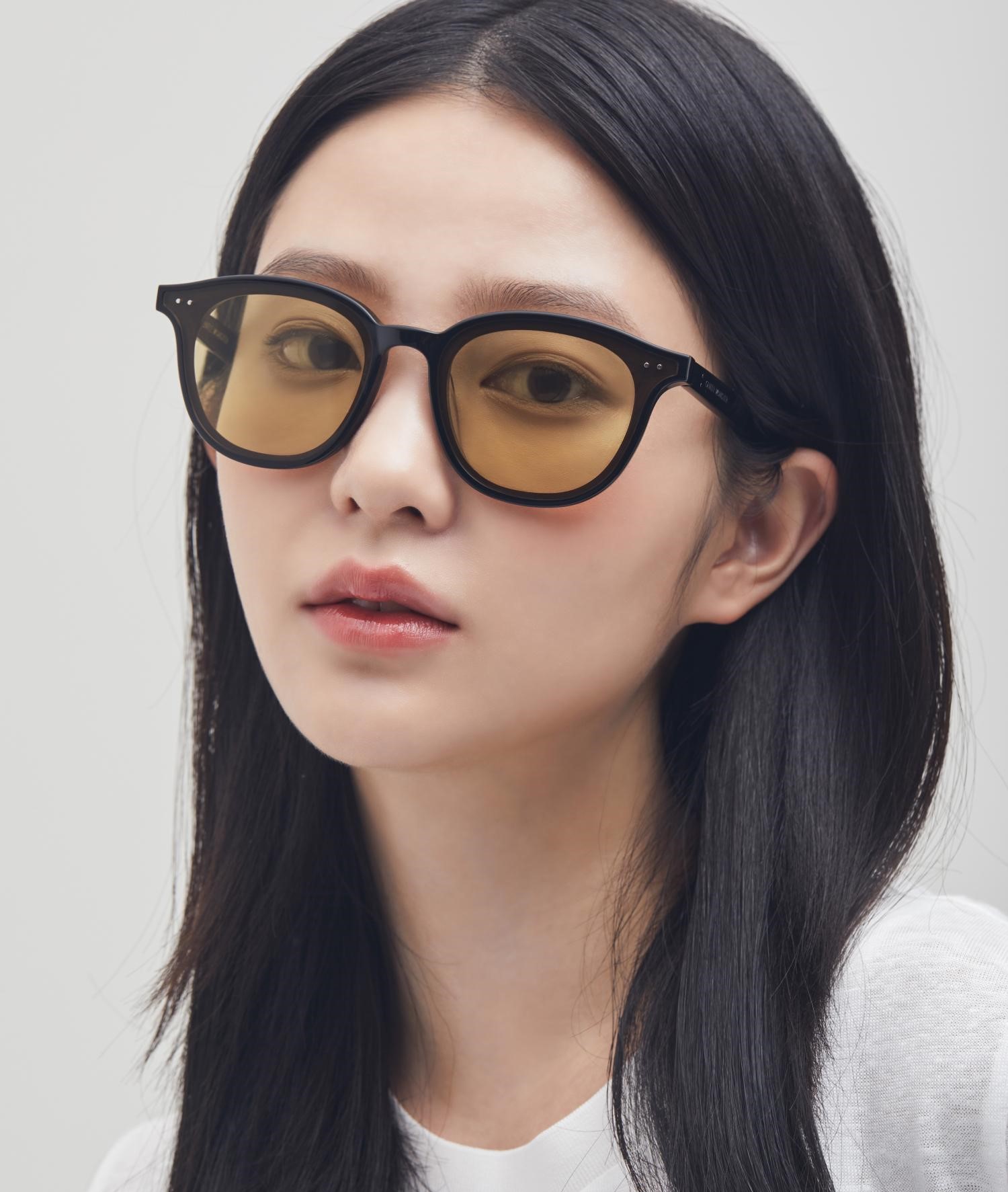Mắt kính Gentle Monster Lang 01(OR) Orange Tinted Lenses Round Acetate Frame 4