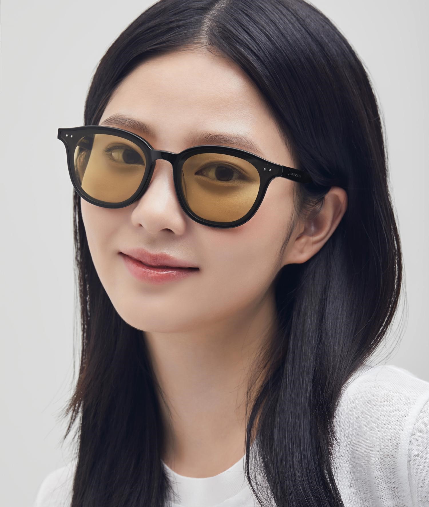 Mắt kính Gentle Monster Lang 01(OR) Orange Tinted Lenses Round Acetate Frame 6