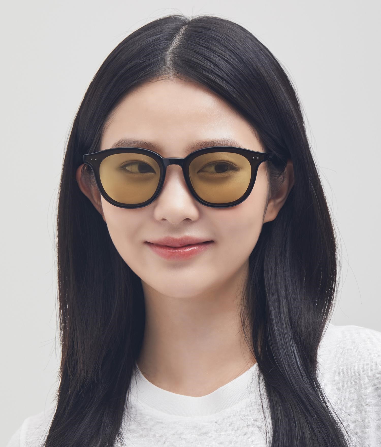Mắt kính Gentle Monster Lang 01(OR) Orange Tinted Lenses Round Acetate Frame 7