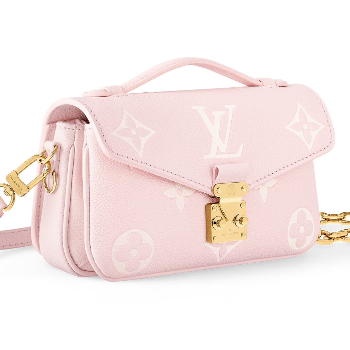 Túi Louis Vuitton Pochette Métis East West Monogram Empreinte Pink Quartz 3
