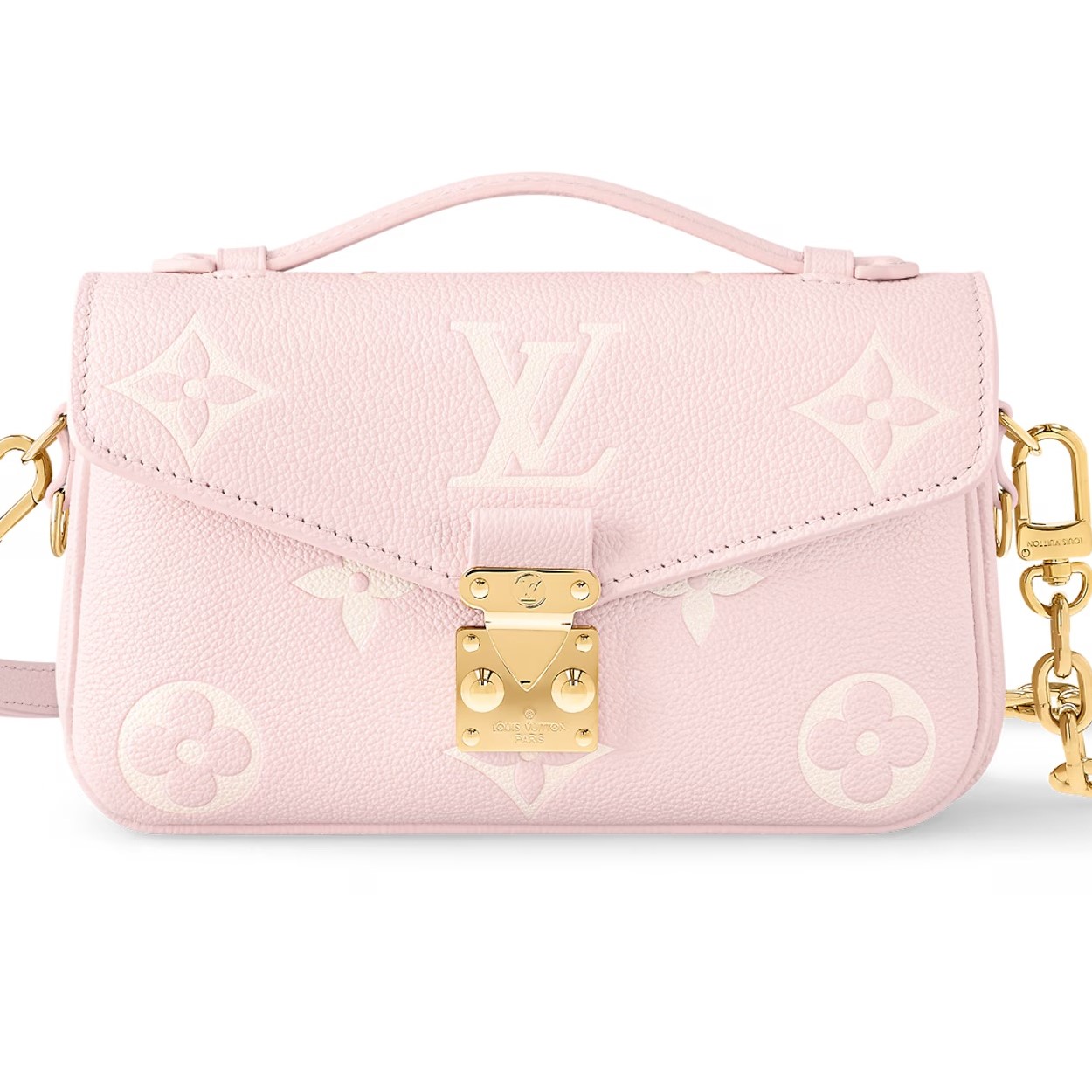 Túi Louis Vuitton Pochette Métis East West Monogram Empreinte Pink Quartz 4
