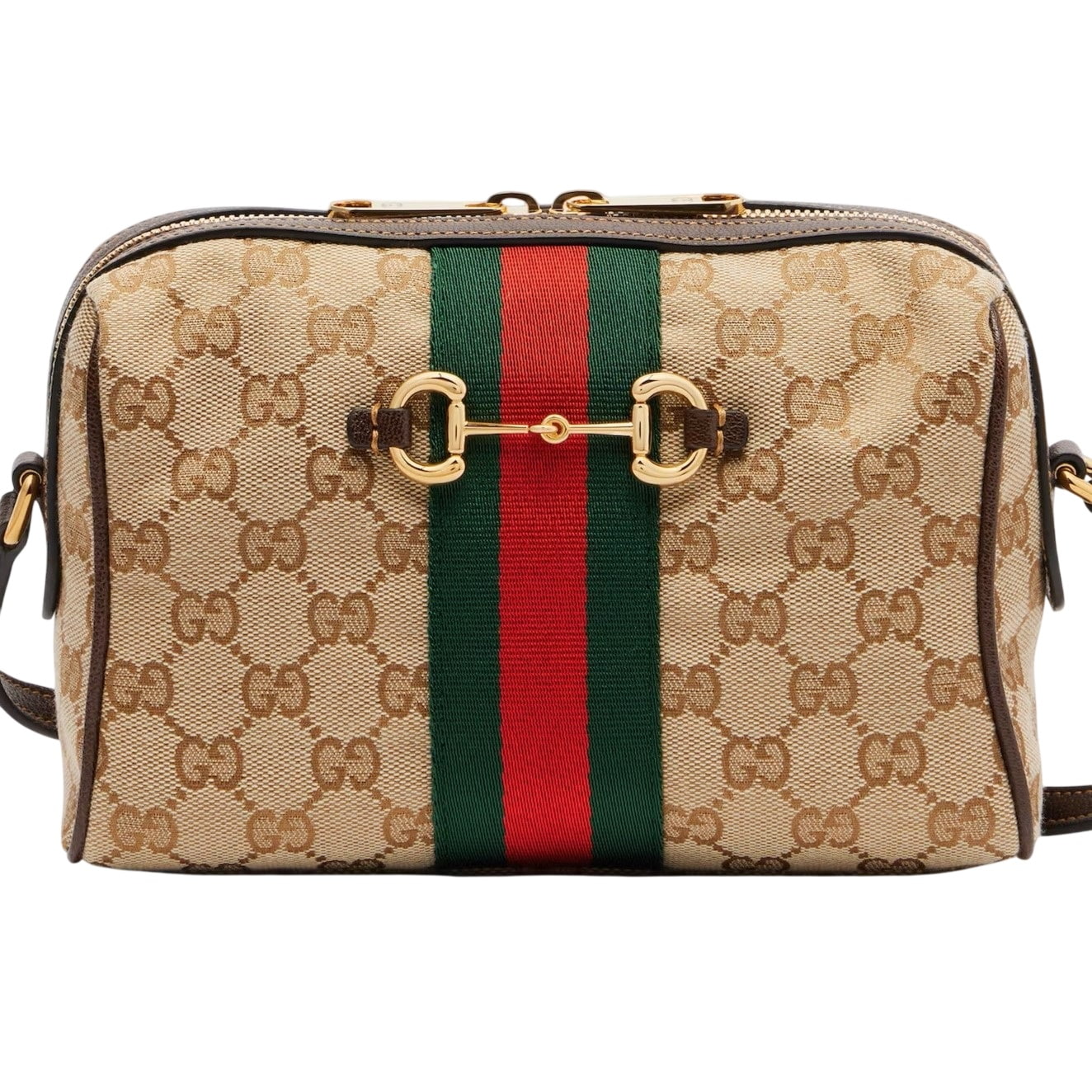 Túi Gucci Horsebit Small GG Canvas Camera Bag 6