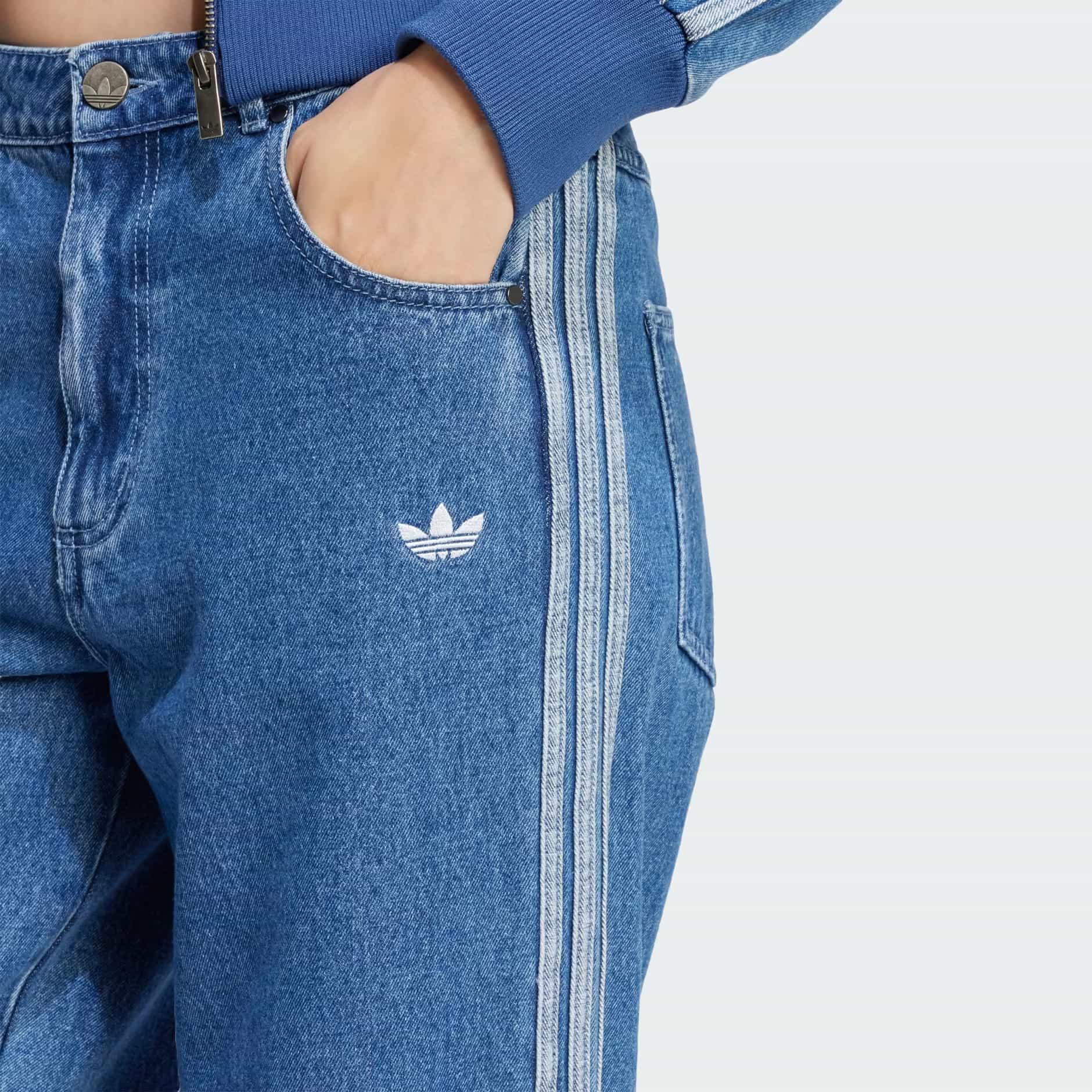 Quần Adidas Adicolor Denim 3-Stripes Track Pants Indigo Denim 3