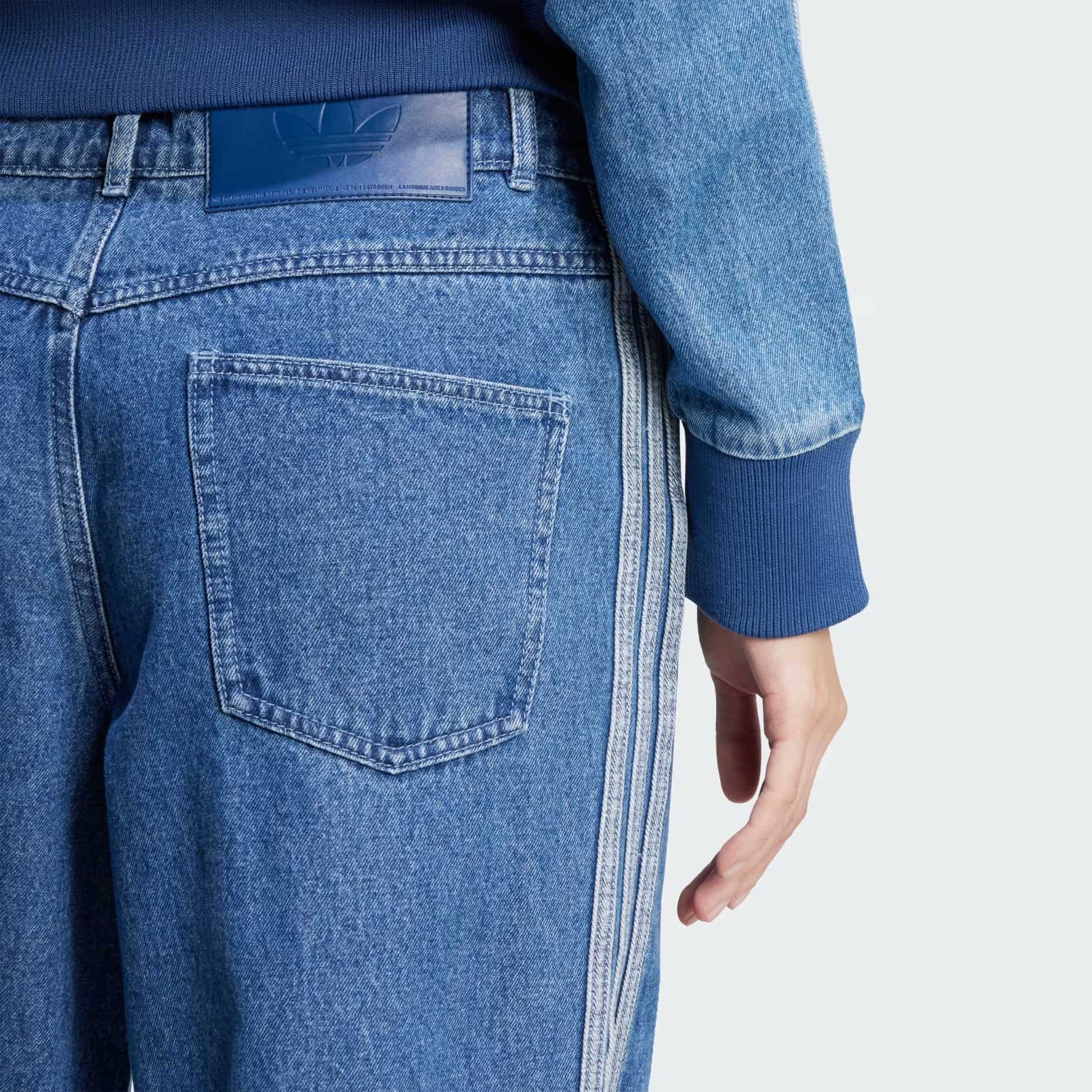 Quần Adidas Adicolor Denim 3-Stripes Track Pants Indigo Denim 5