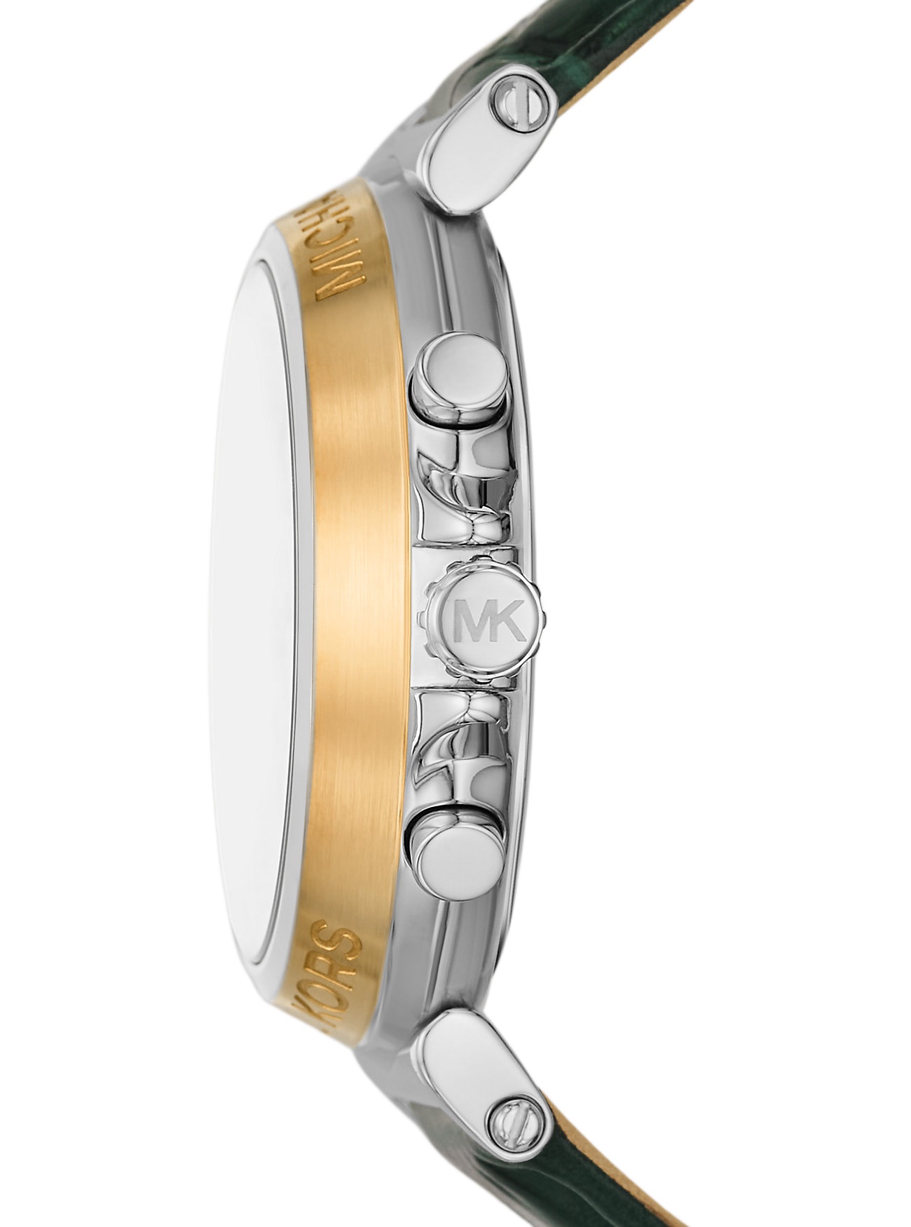 Đồng hồ nữ Michael Kors Oversized Maren Silver-Tone and Crocodile Embossed Leather Watch MK7498 5