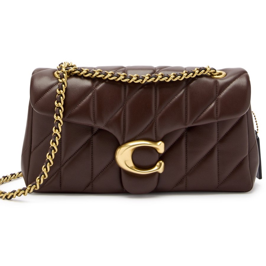 Túi xách nữ Coach Tabby 26 Quilted Leather Shoulder Bag Maple 1
