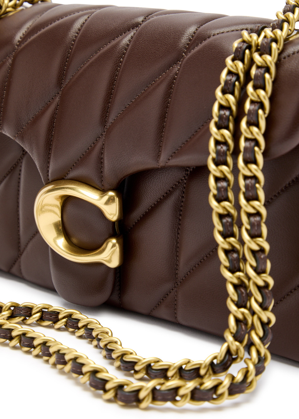Túi xách nữ Coach Tabby 26 Quilted Leather Shoulder Bag Maple 3