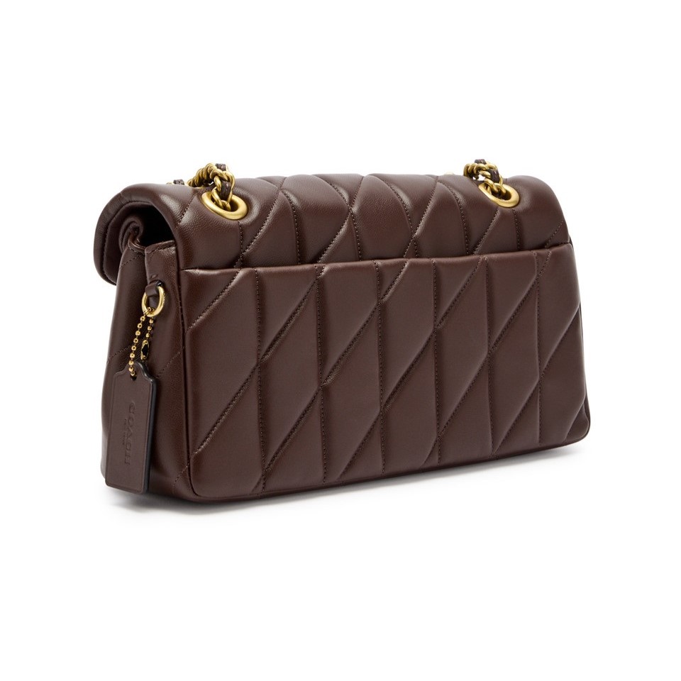 Túi xách nữ Coach Tabby 26 Quilted Leather Shoulder Bag Maple 4