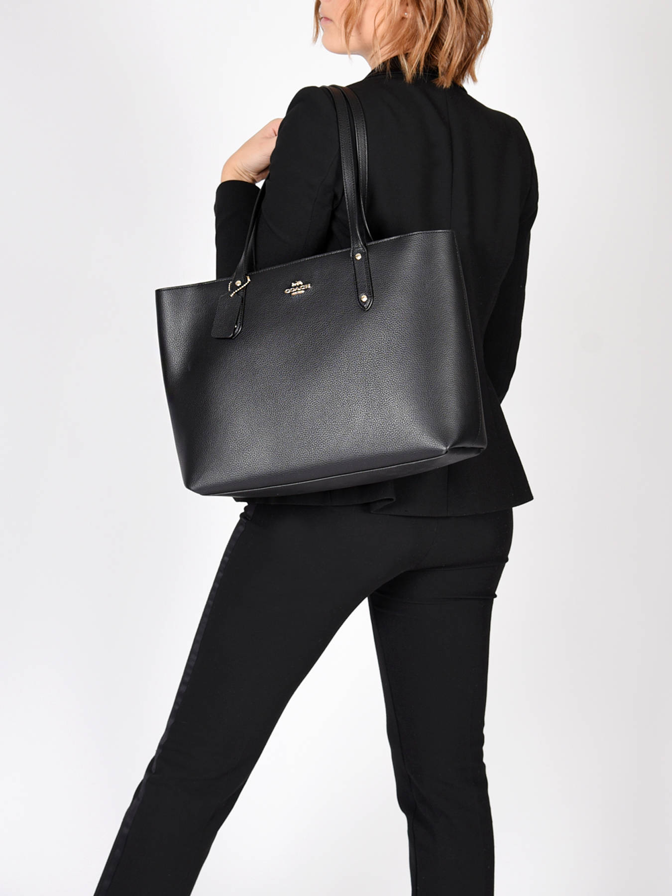 Túi đeo vai Coach Central Tote With Zip Black 69424 5