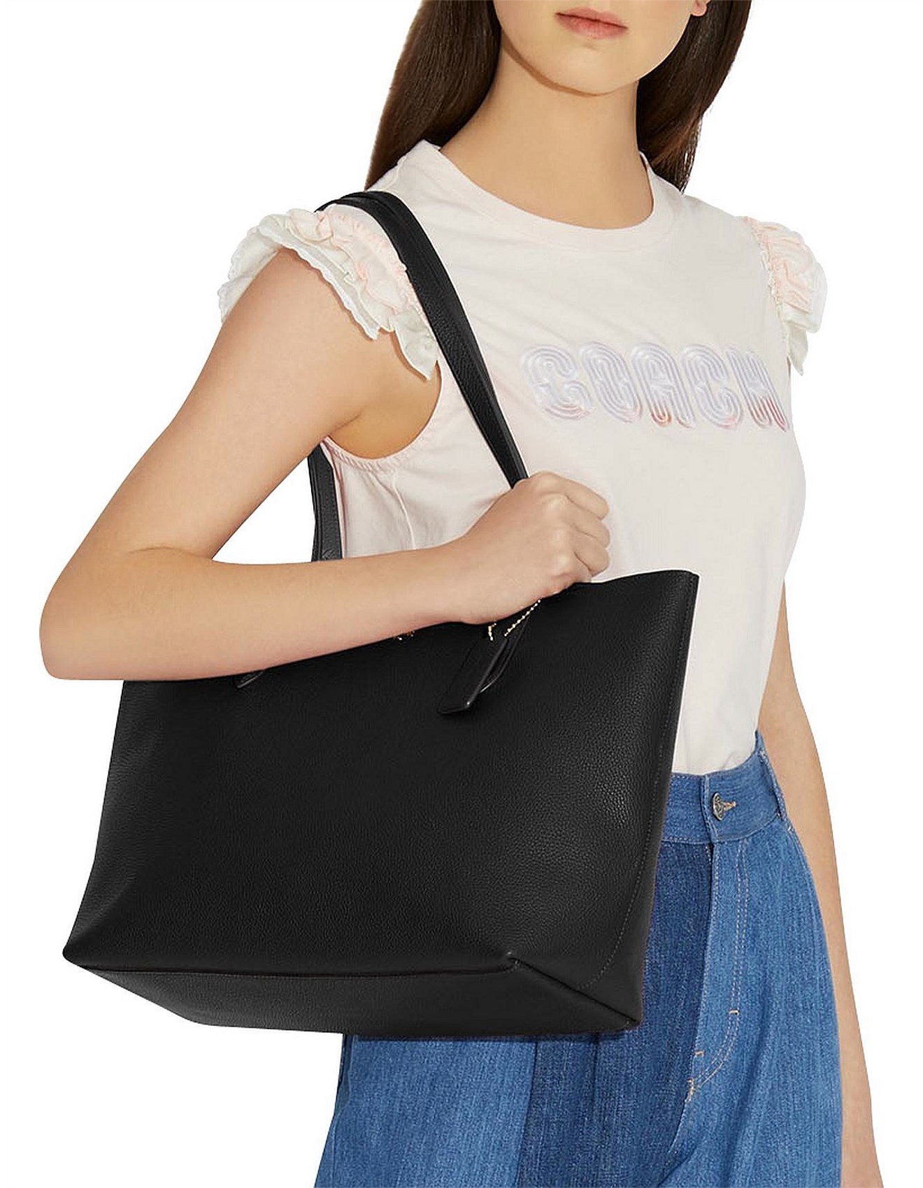 Túi đeo vai Coach Central Tote With Zip Black 69424 11