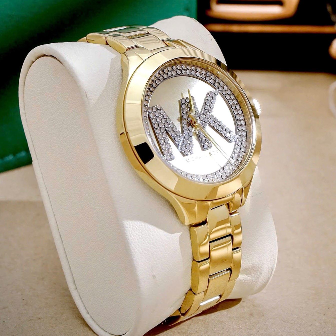 Đồng hồ nữ Michael Kors Aspyn Watch In Gold Tone With Pavé MKO1106 8