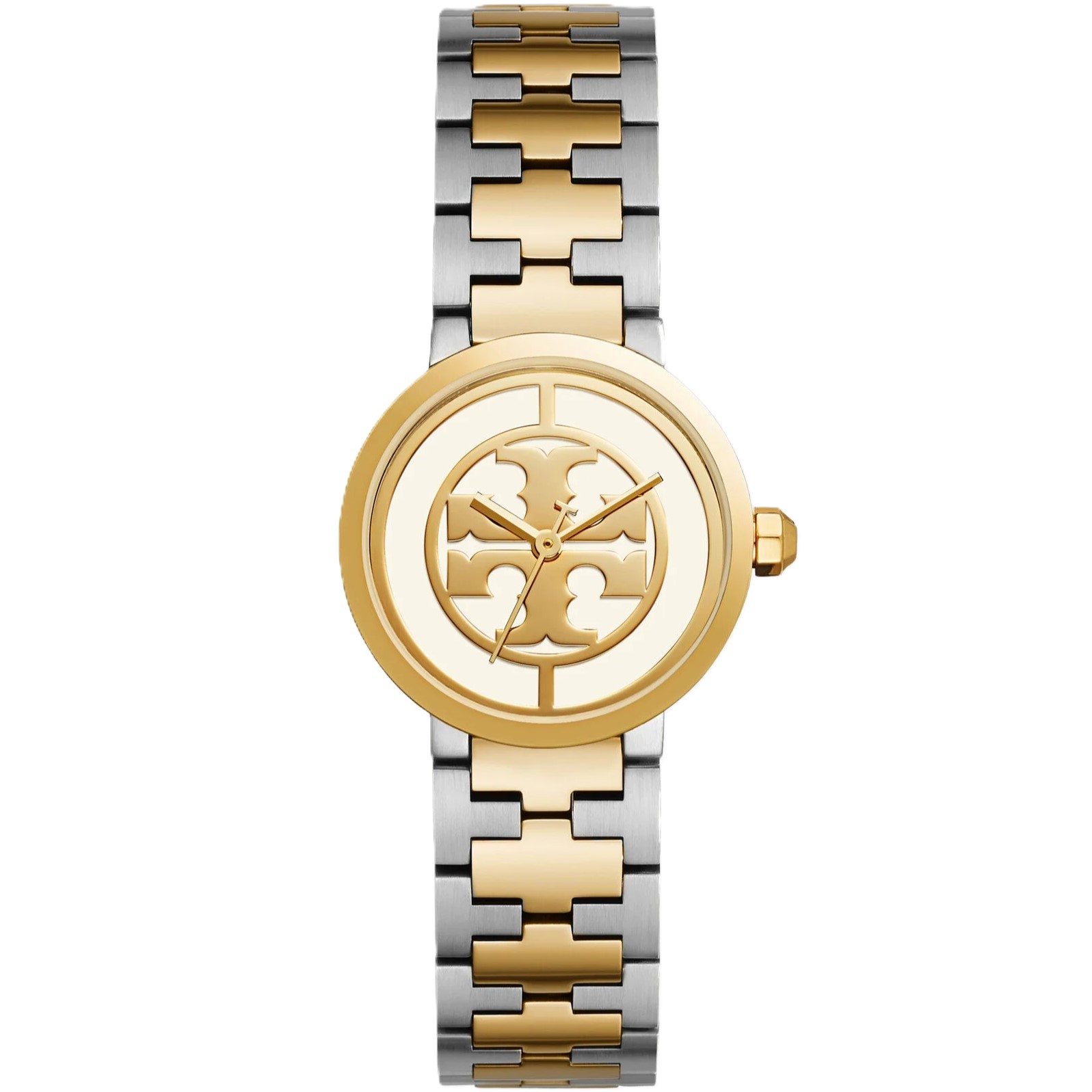 Đồng hồ nữ Tory Burch Reva Watch Two-tone Gold Stainless Steel TBW4016 8