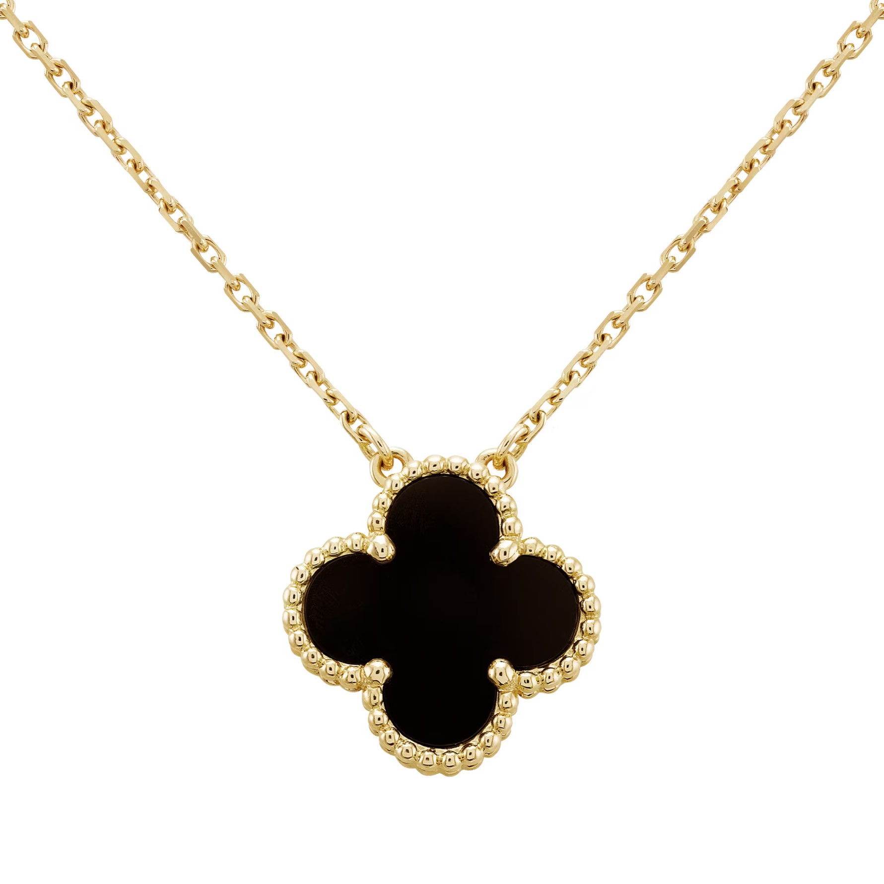 DÂY CHUYỀN VAN CLEEF & ARPELS VINTAGE ALHAMBRA NECKLACE PENDANT IN GOLD VCARA45800 3
