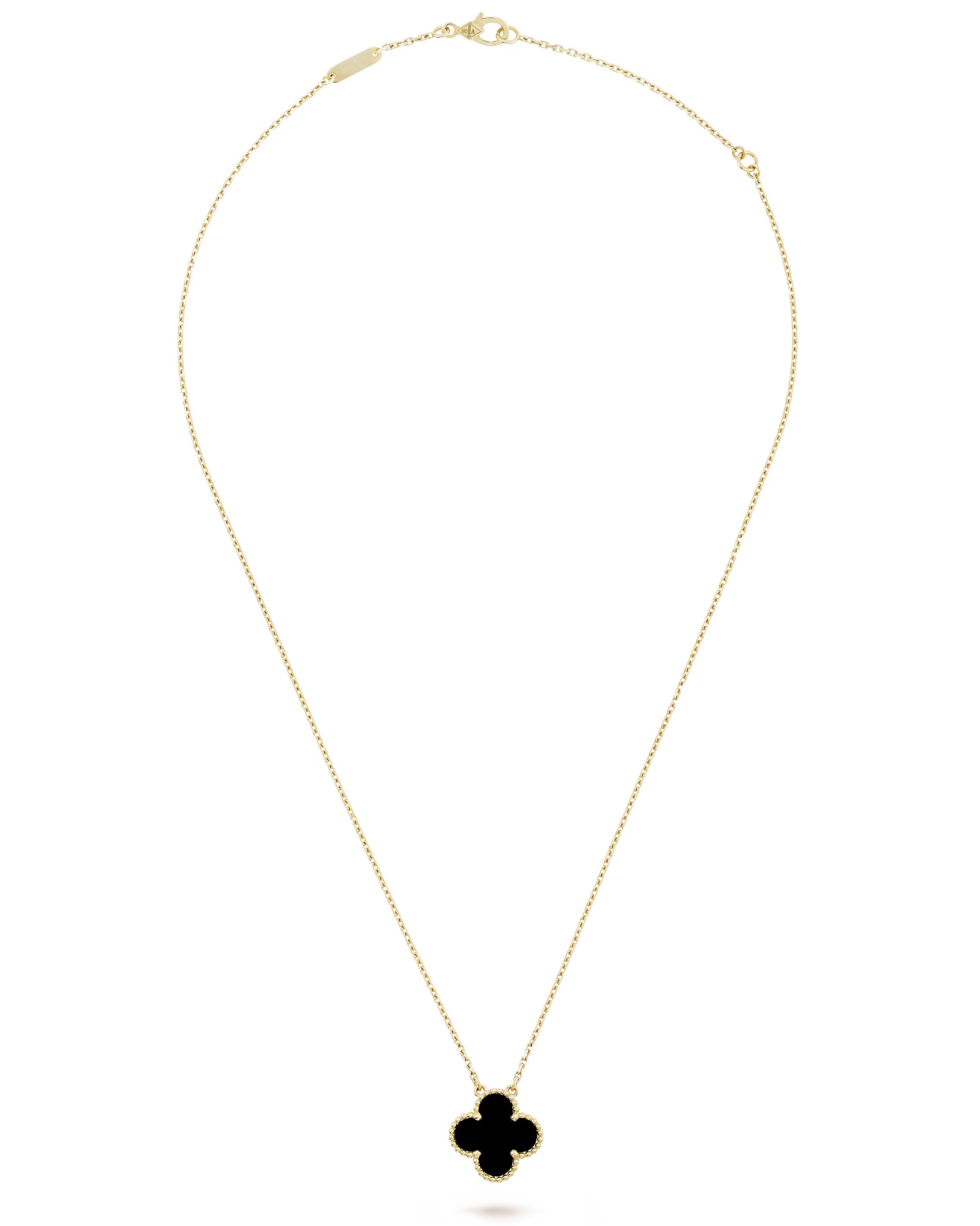 DÂY CHUYỀN VAN CLEEF & ARPELS VINTAGE ALHAMBRA NECKLACE PENDANT IN GOLD VCARA45800 1