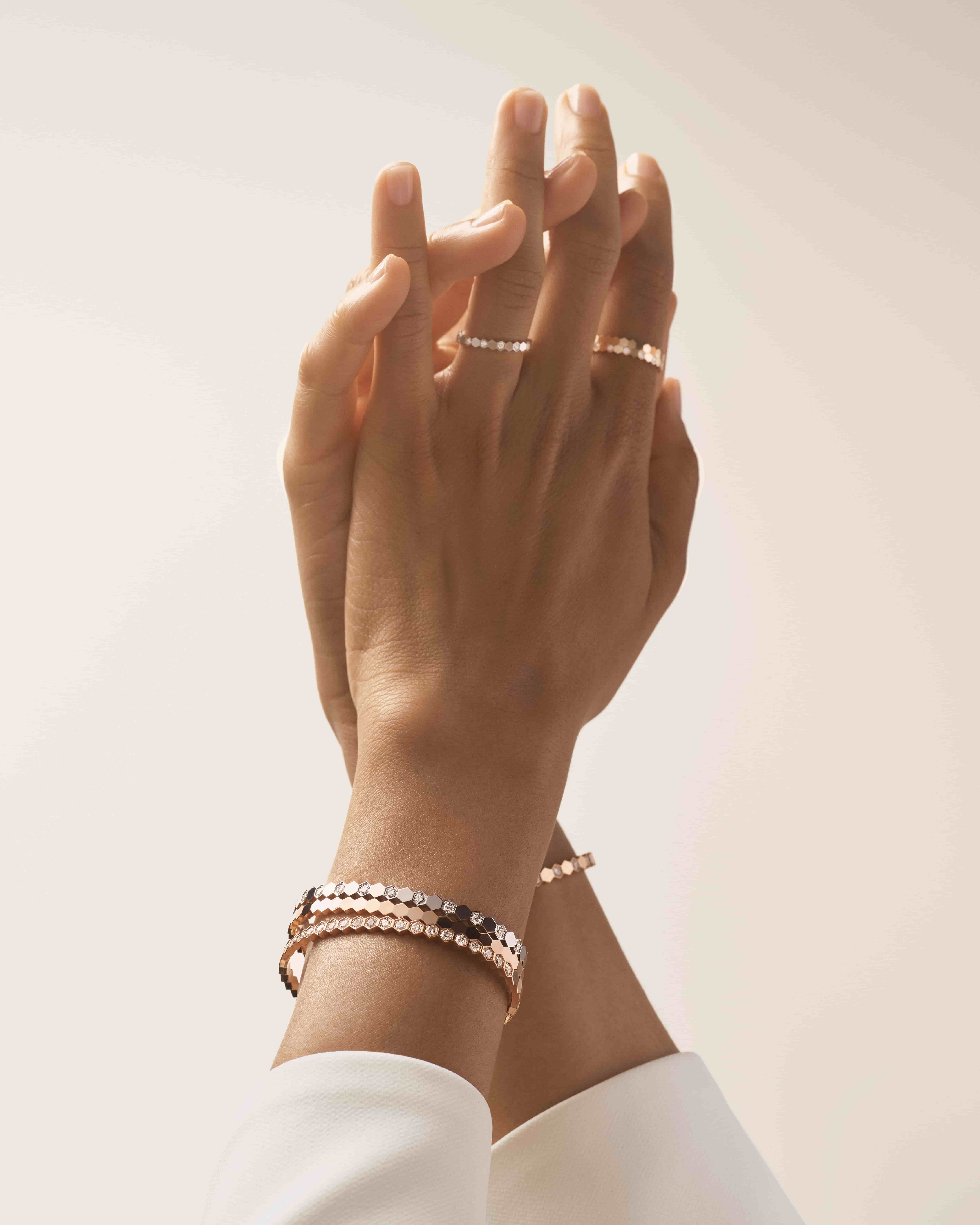 Vòng Bee de Chaumet Bracelet Rose Gold Diamonds 3