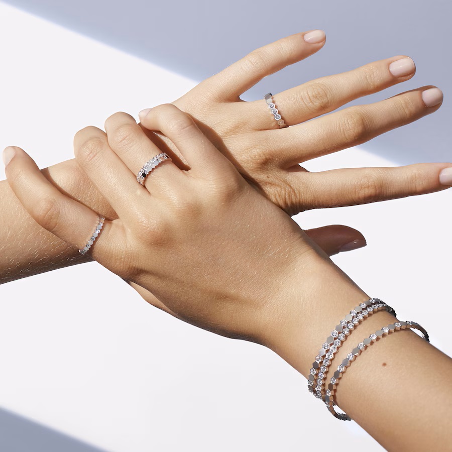 Vòng Bee de Chaumet Bracelet Rose Gold Diamonds 4