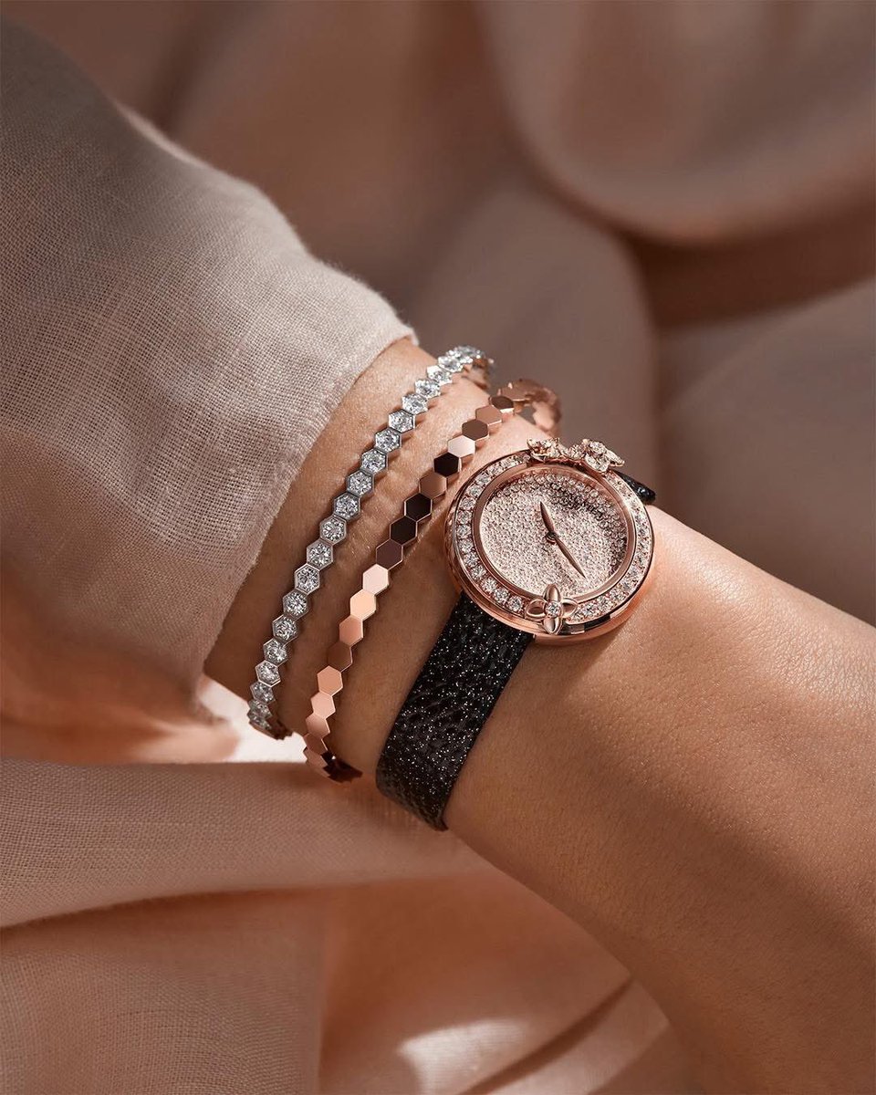 Vòng Bee de Chaumet Bracelet Rose Gold Diamonds 9
