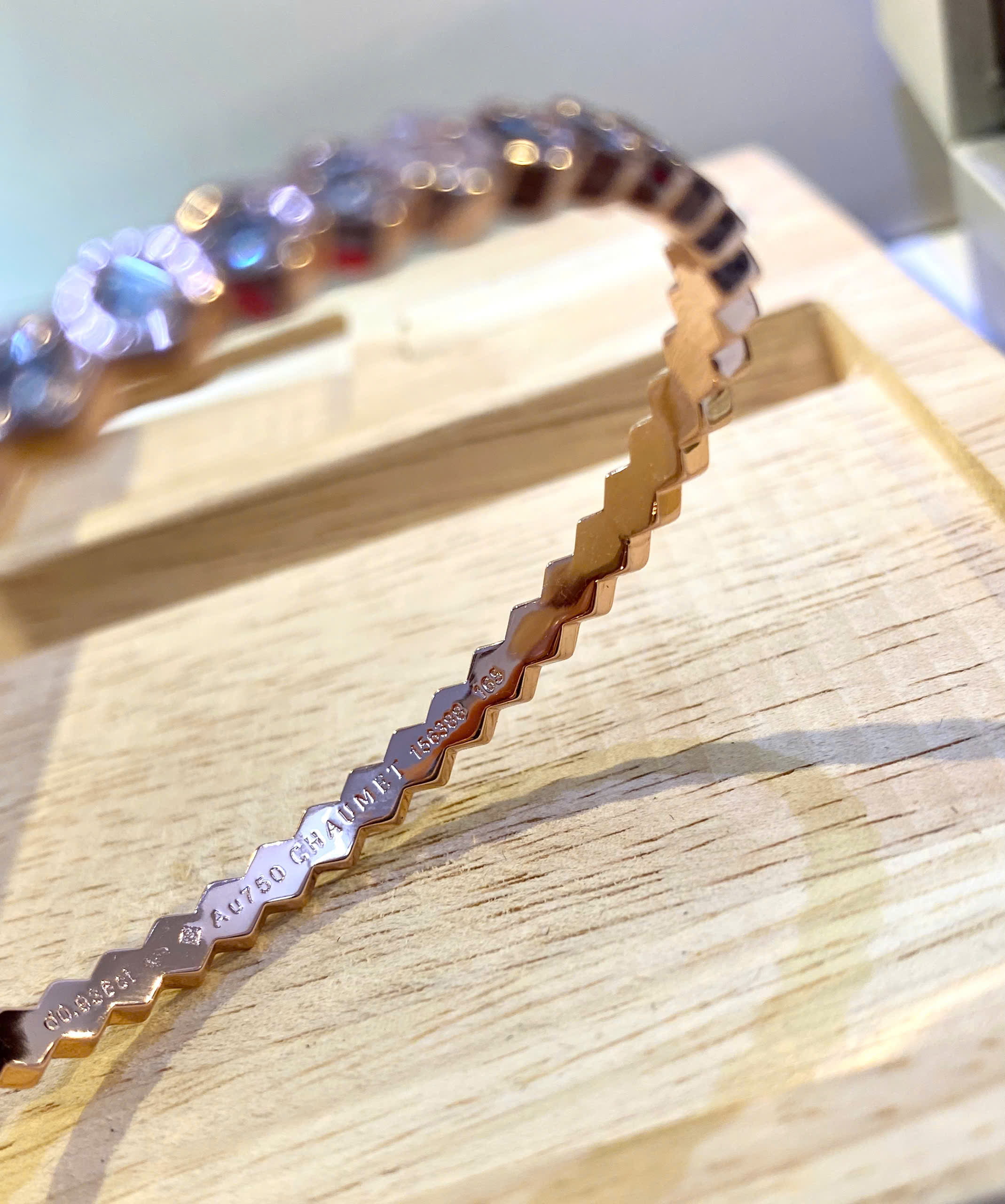 Vòng Bee de Chaumet Bracelet Rose Gold Diamonds 12