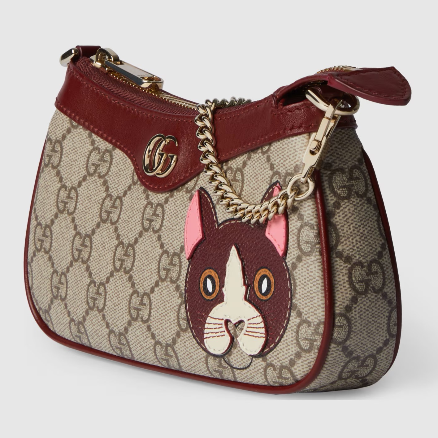 Túi xách nữ Gucci GG Mini Bag With Cat Detail 7