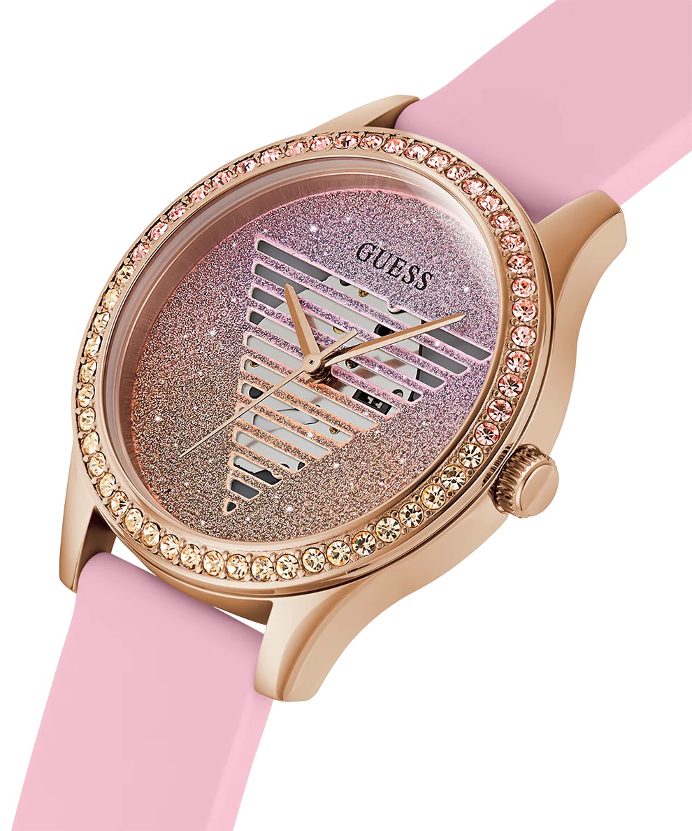 Đồng hồ nữ Guess Ladies Idol Pink Rose Gold Tone Analog Watch GW0530L4 9