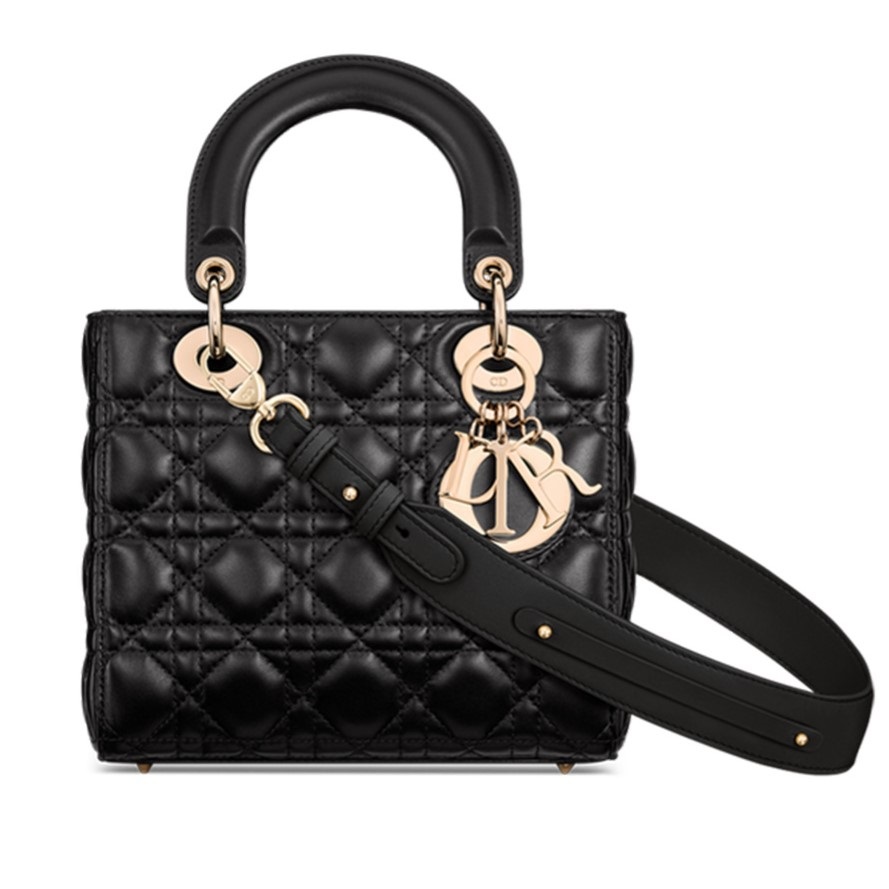 Túi Dior Small Lady Dior My ABCDior Bag Black Cannage Lambskin 9