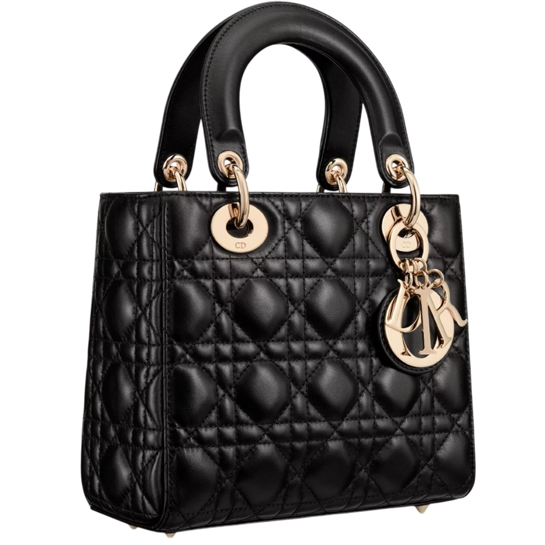 Túi Dior Small Lady Dior My ABCDior Bag Black Cannage Lambskin 10