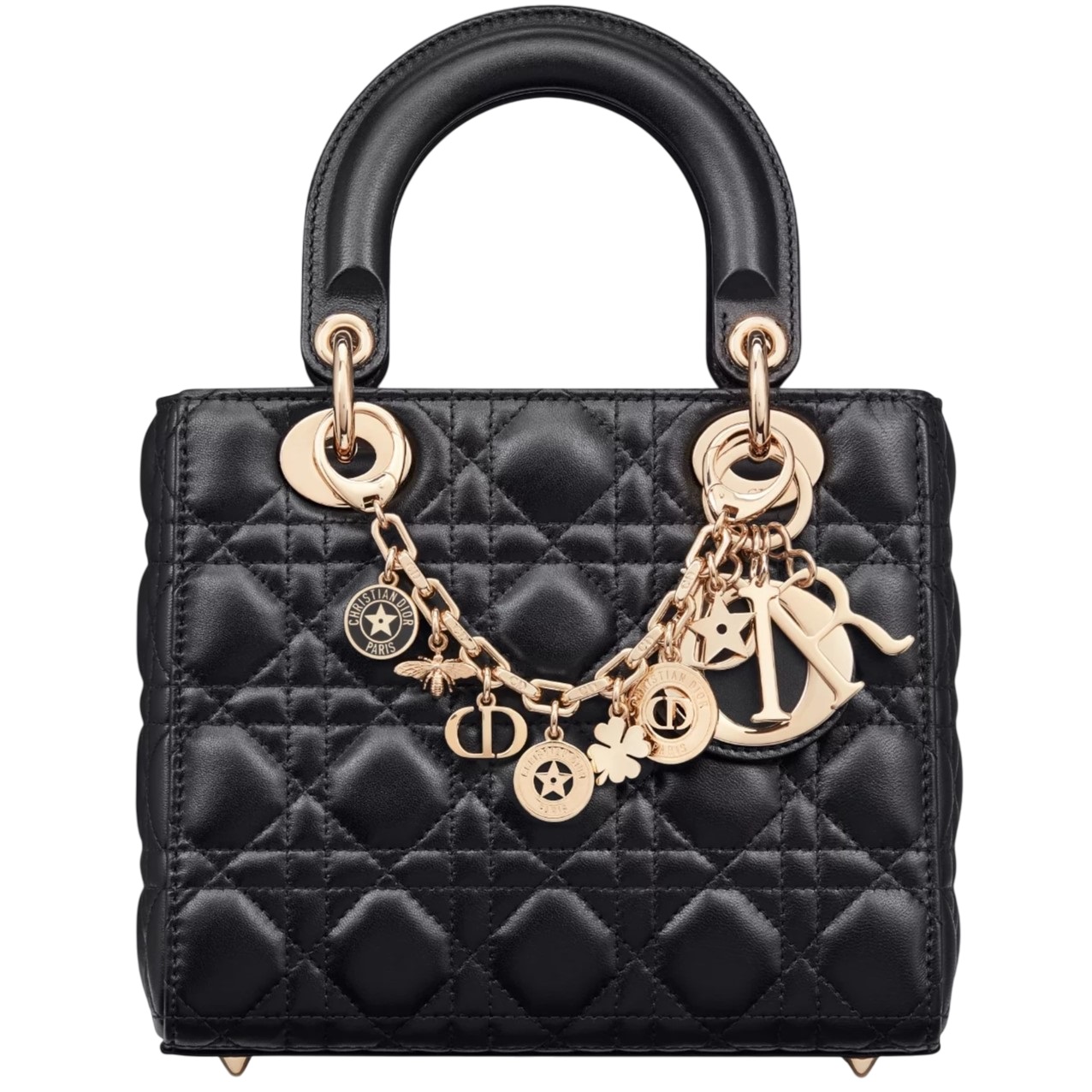 Túi Dior Small Lady Dior My ABCDior Bag Black Cannage Lambskin 11