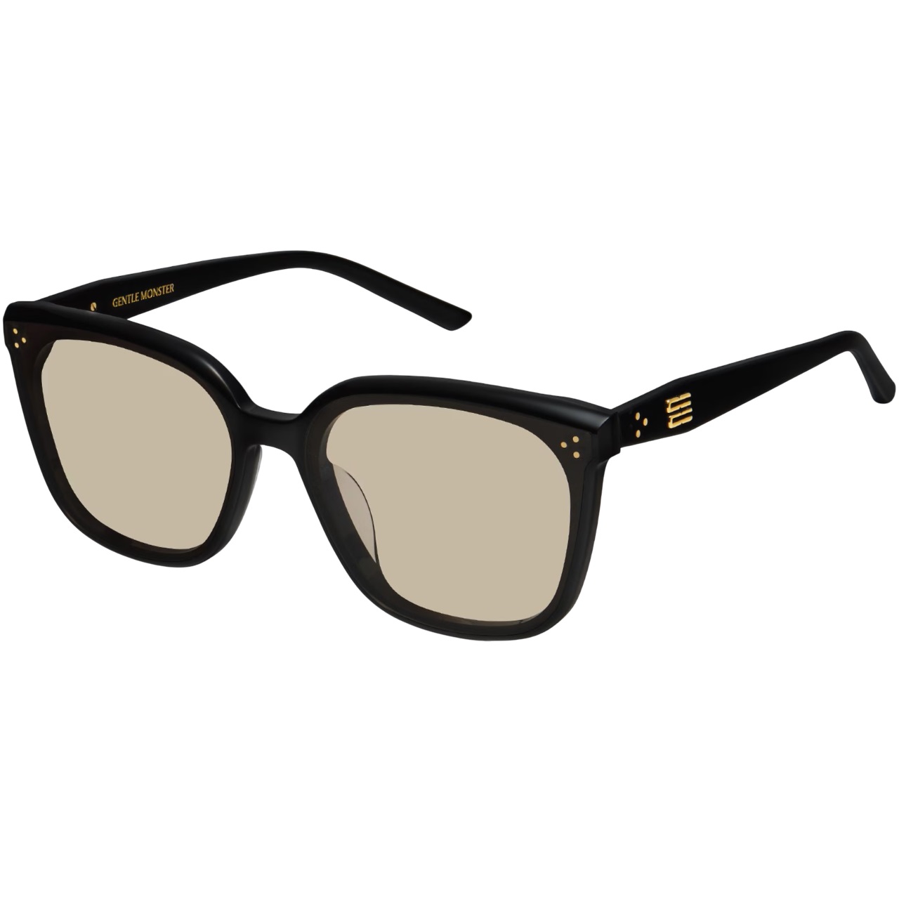 Mắt Kính Gentle Monster Loloe 01(BR) Brown Lenses Black Acetate Frame 5