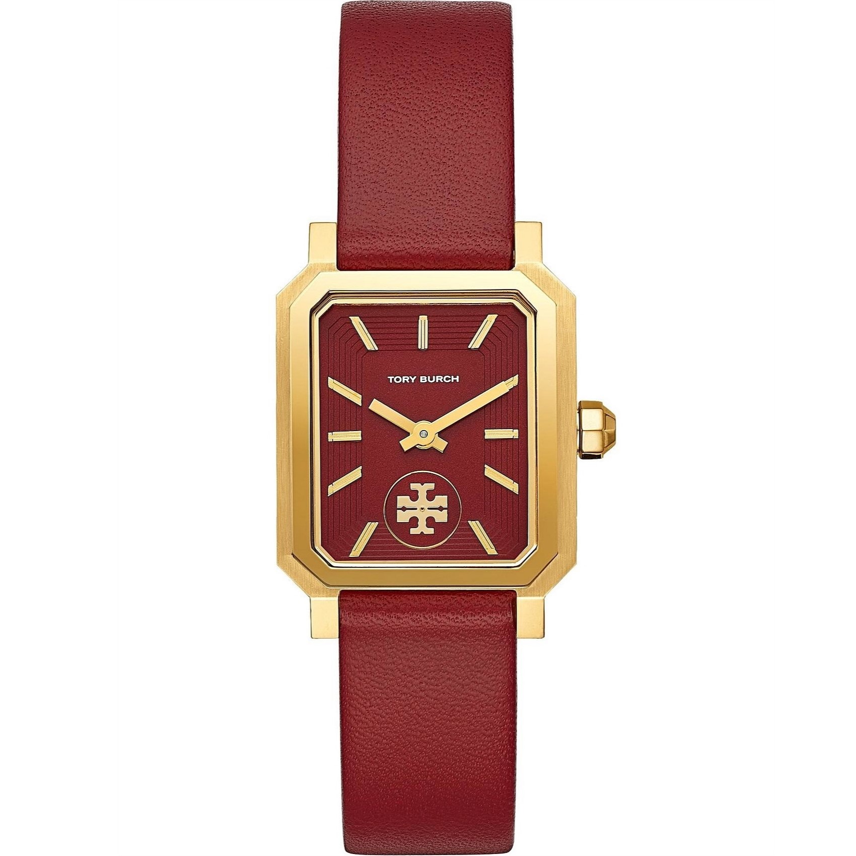 Đồng hồ Tory Burch Robinson Womens Quartz Watch with Red Dial and Red Leather Strap TBW1505 5