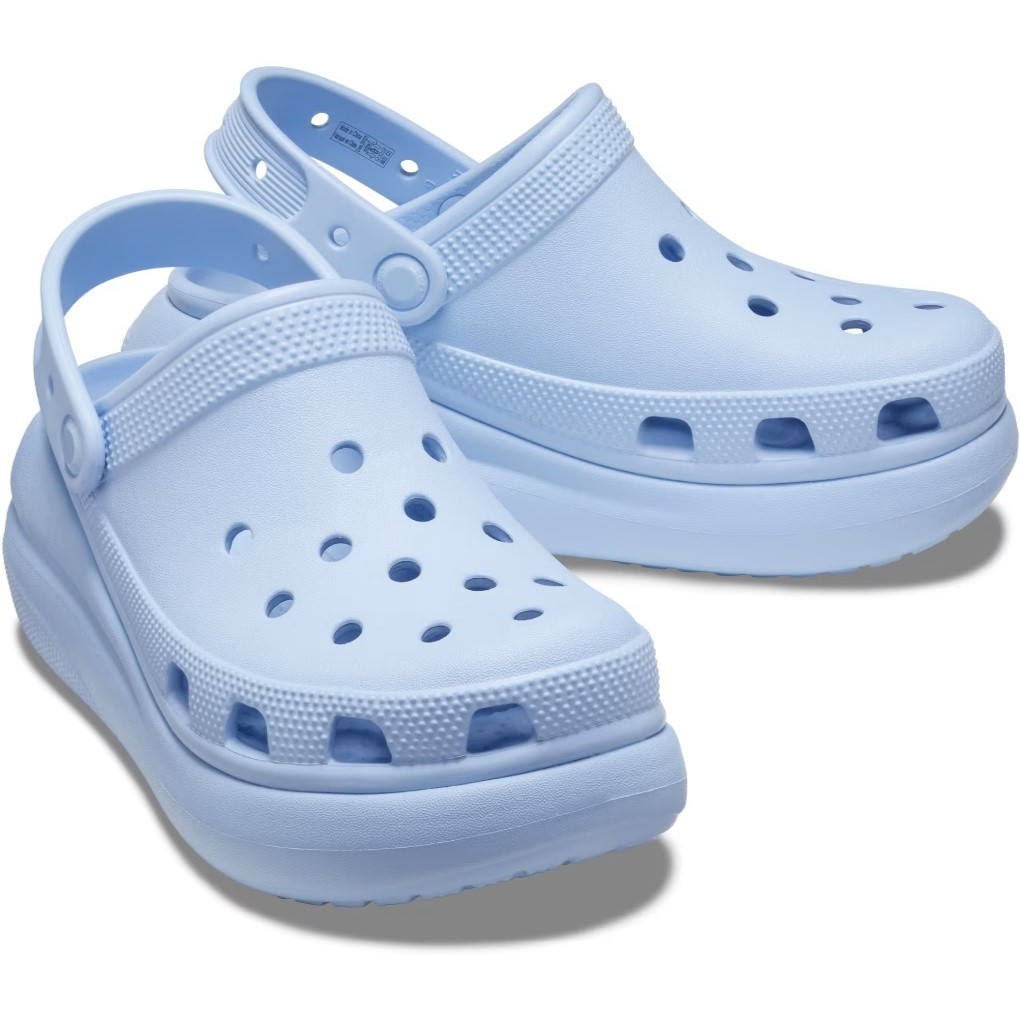 Giày Crocs Classic Crush Shimmer Clog Women Sandal Blue Calcite 5